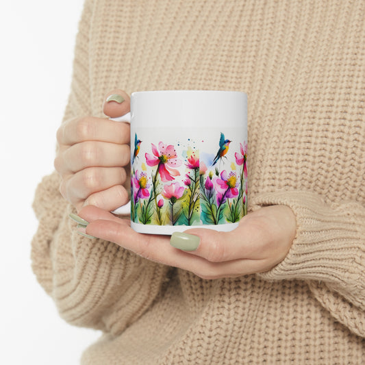 floral coffee mug cute coffee cup