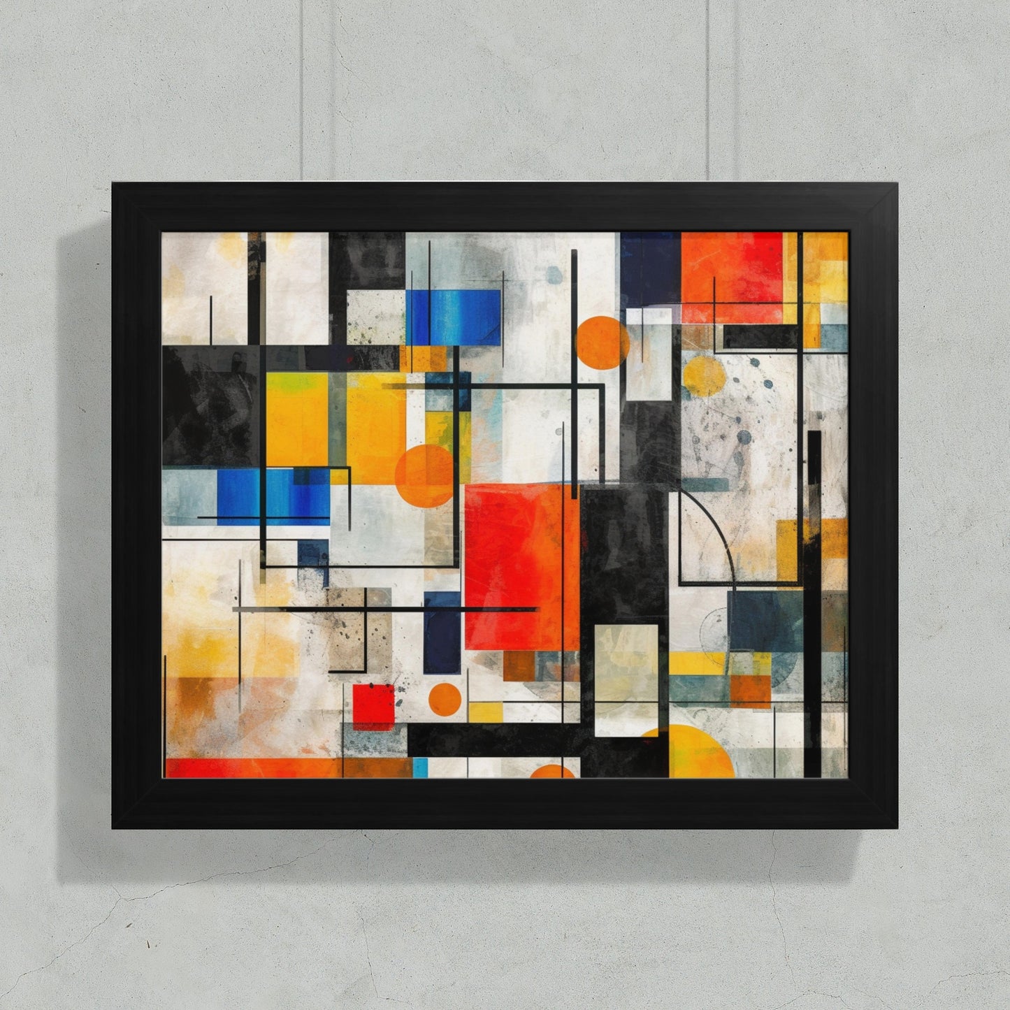 Abstract Geometric Shapes Framed Print Wall Art product