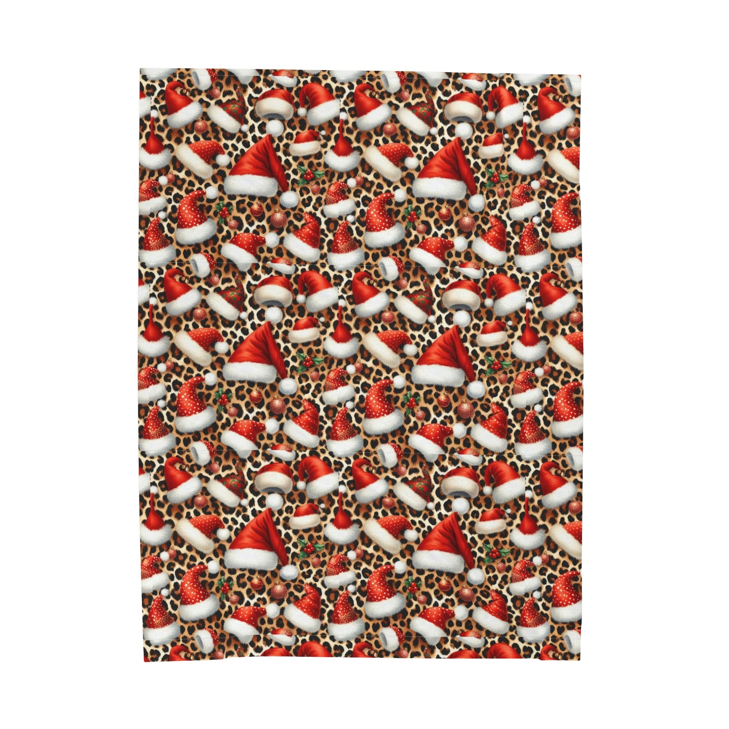 Leopard Christmas Throw Blanket Couch Cozy Christmas Blanket