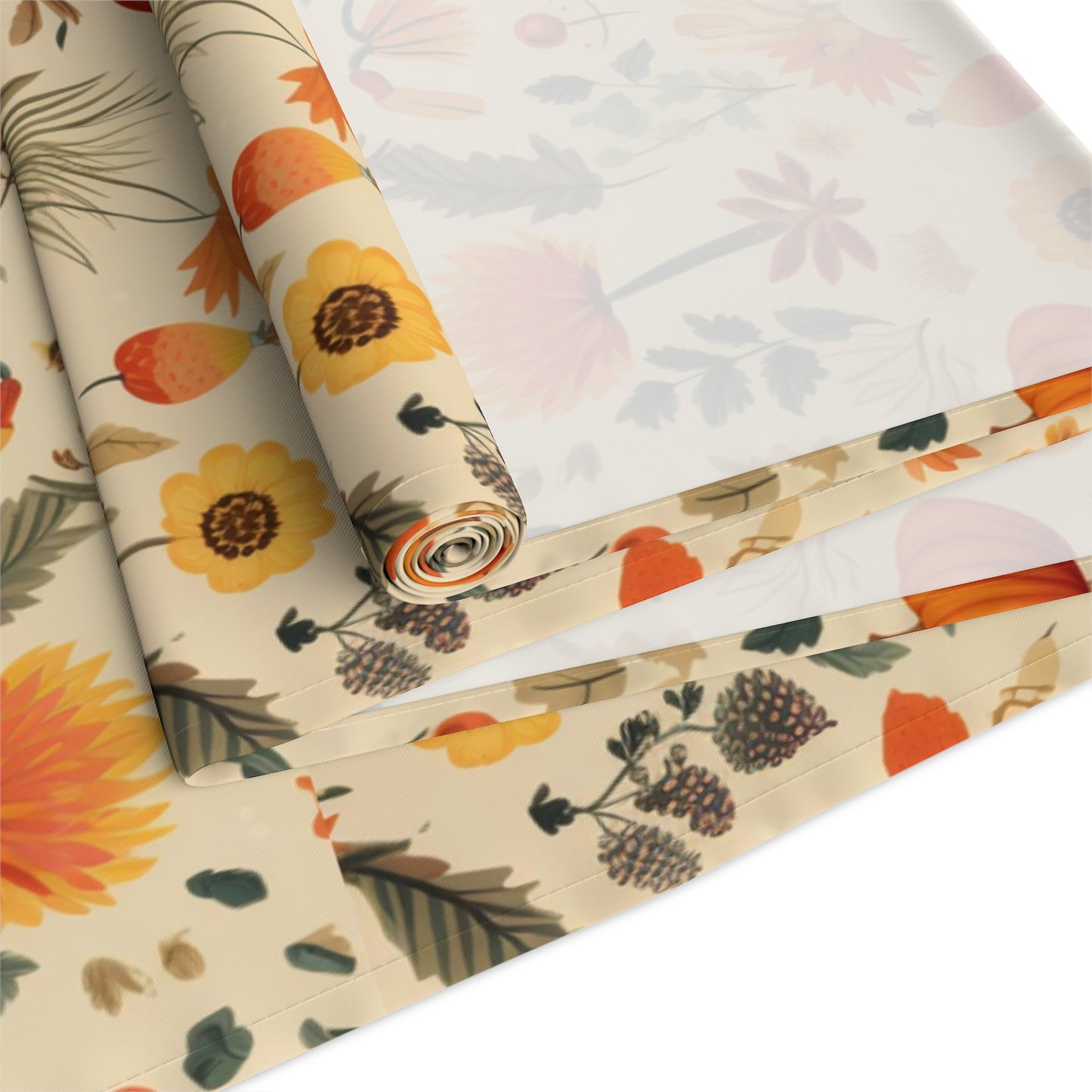 Fall Table Runner, Elegant Table Decoration, Holiday Table Cloth Modern
