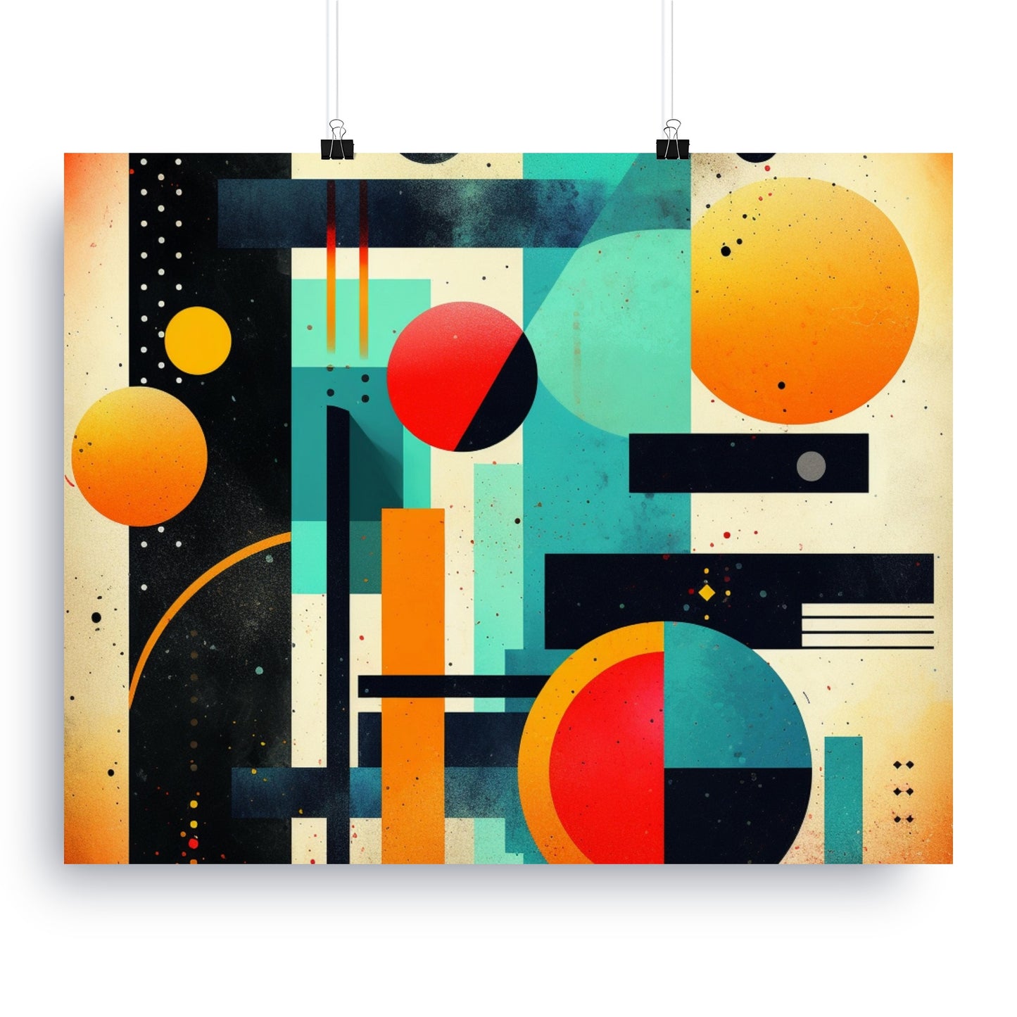 Geometric Abstract Art Print Wall Decor Poster product