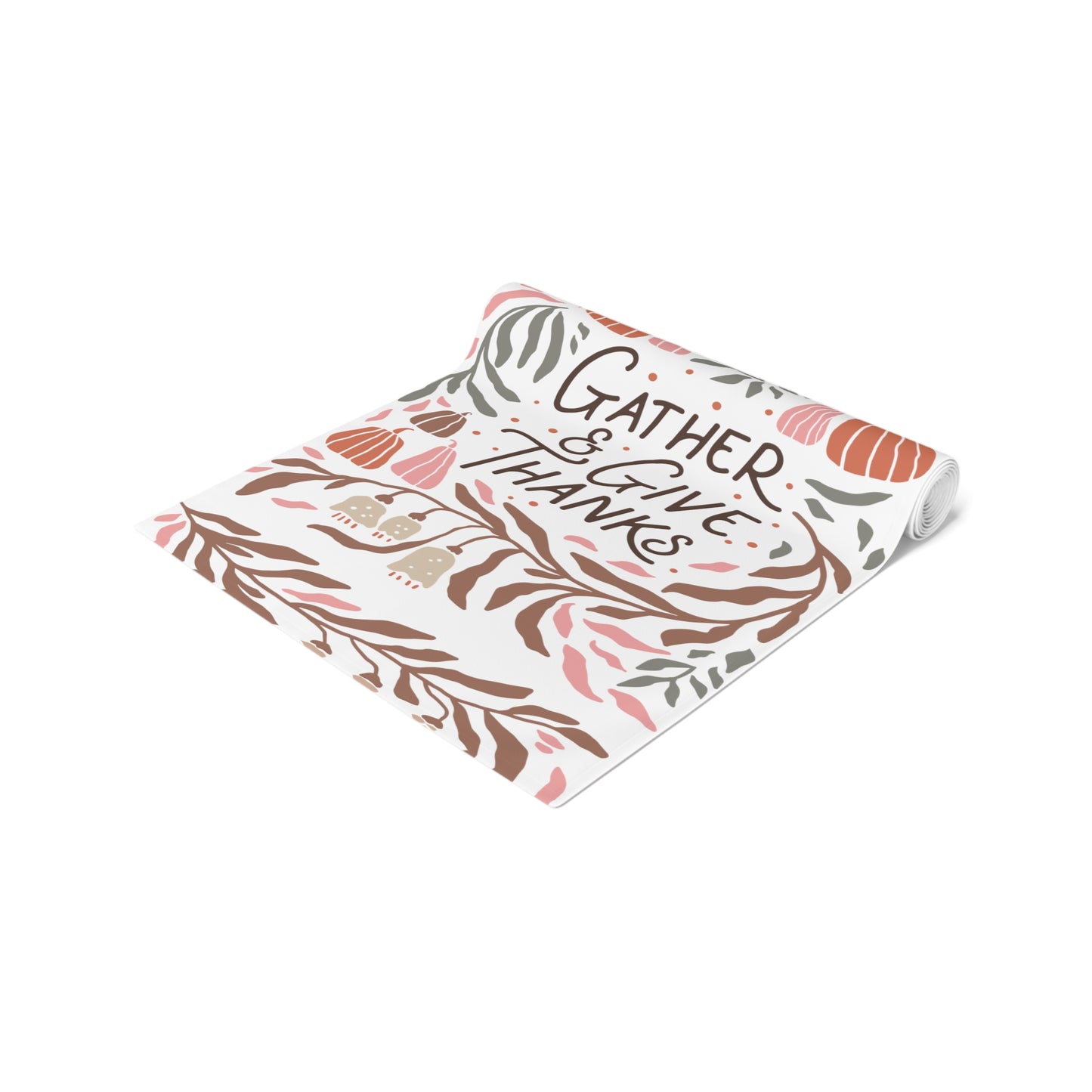 Thanksgiving Table Runner, Elegant Table Decoration, Fall Holiday Table Cloth,