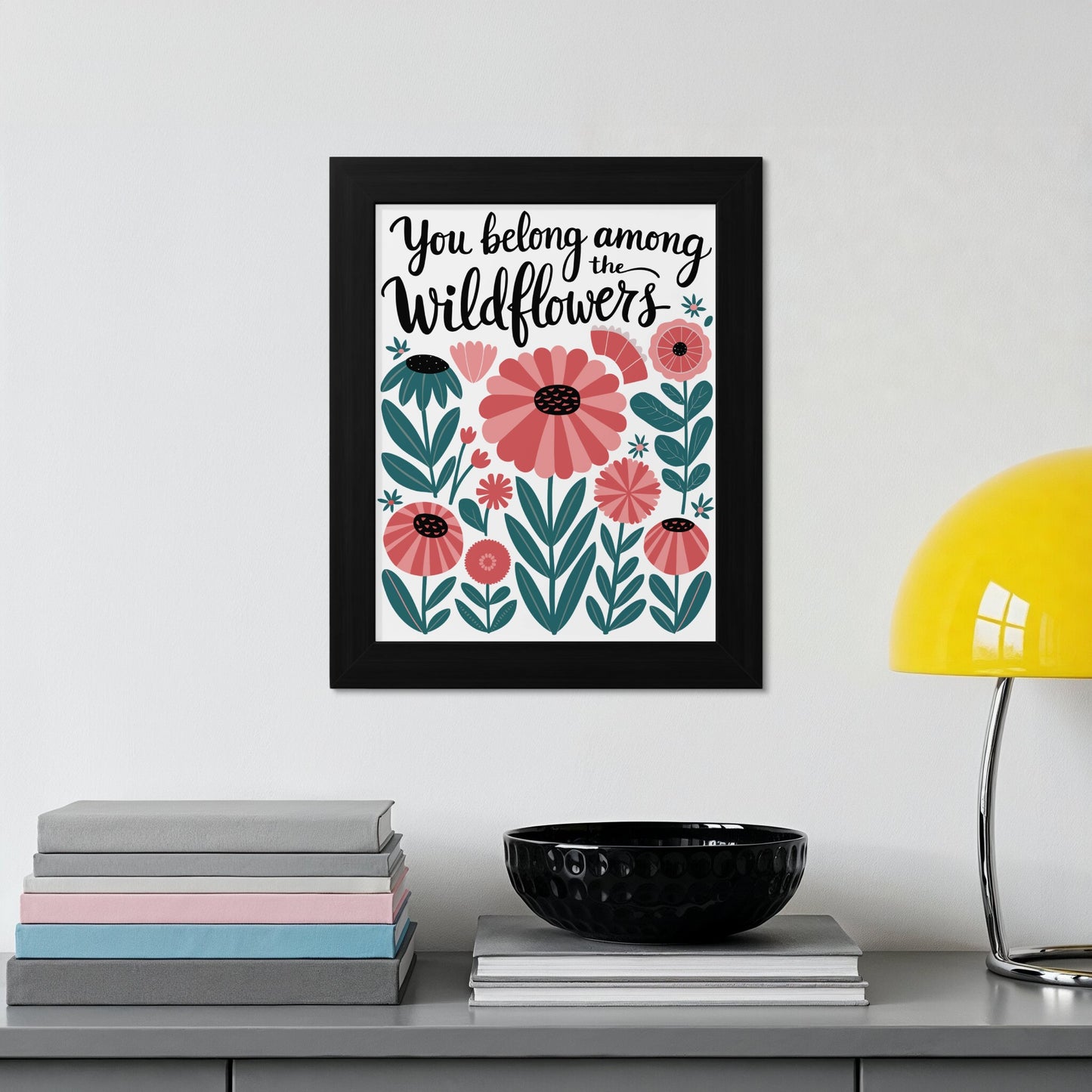 Floral Quote Wall Art Wildflowers Home Decor product