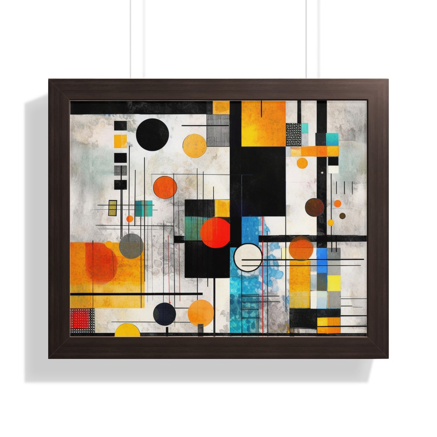 Abstract Geometric Shapes Vibrant Colors Wall Art product