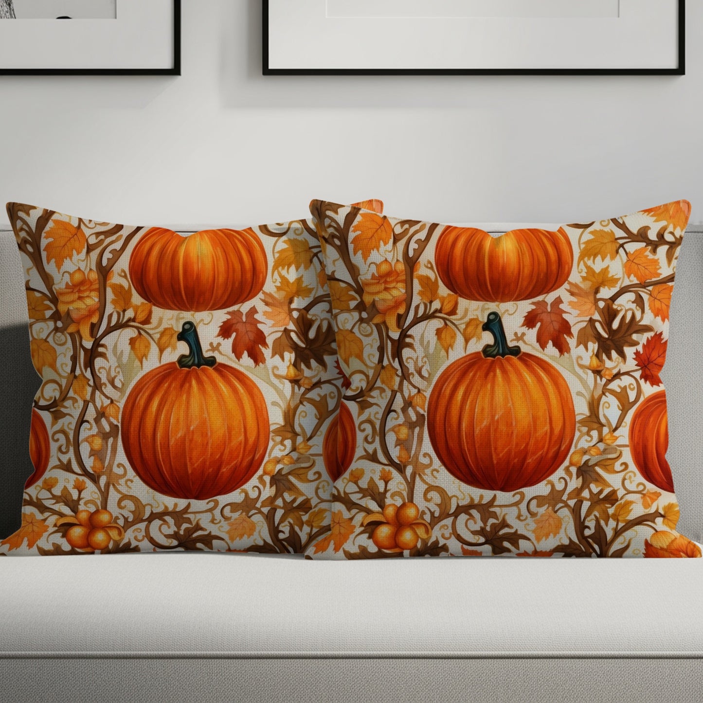 Pumpkin Design Decorative Throw Pillow Cover product