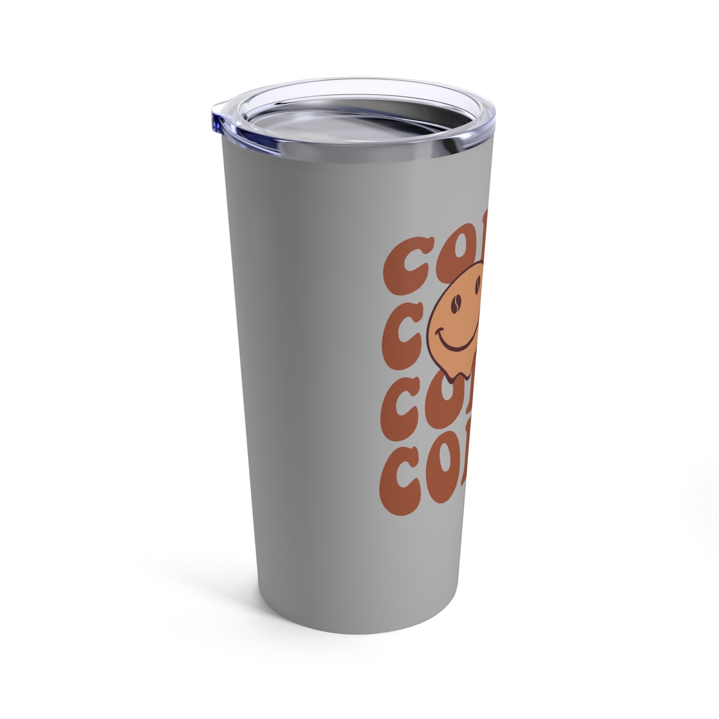 Cute Coffee Tumbler 20oz, Happy Face Travel Mug Insulated 20 oz