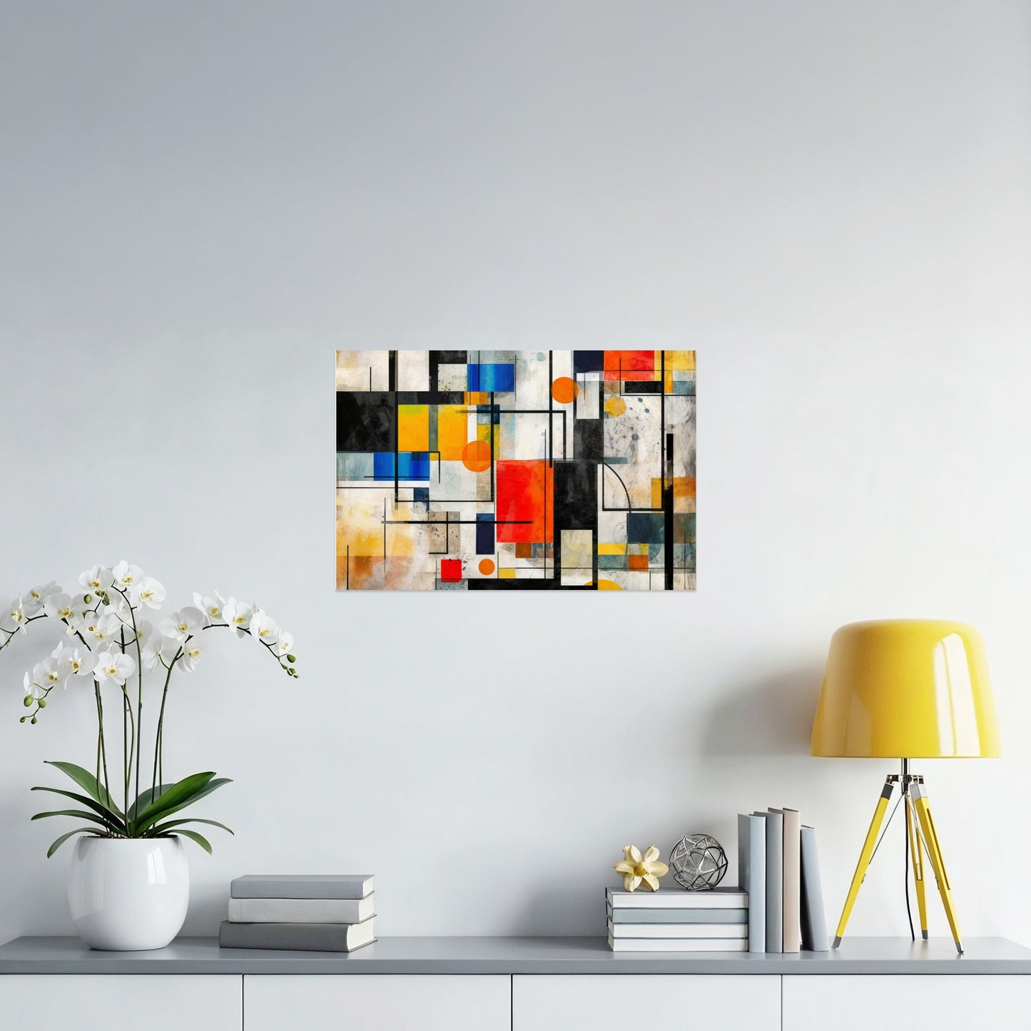 Modern Abstract Geometric Shapes Wall Art product