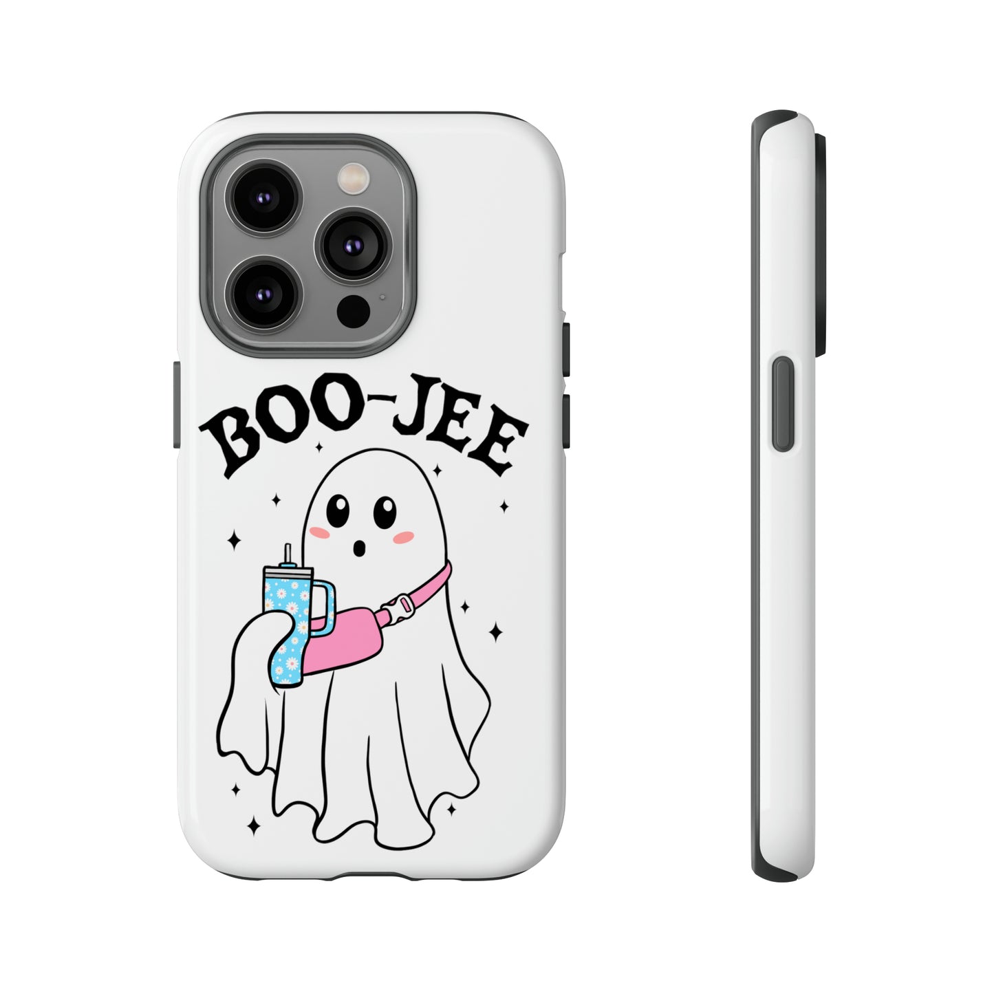 Boo Jee Ghost Phone Case, Halloween Cell Phone Case, Cute iPhone 15 Case