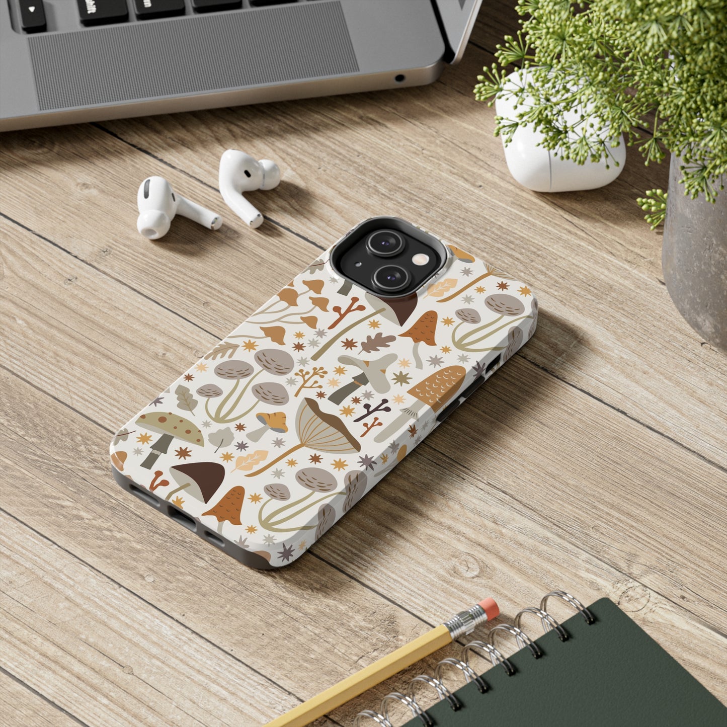 Mushroom Cell Phone Case, Boho Retro Cool Cute Tough Phone Cases