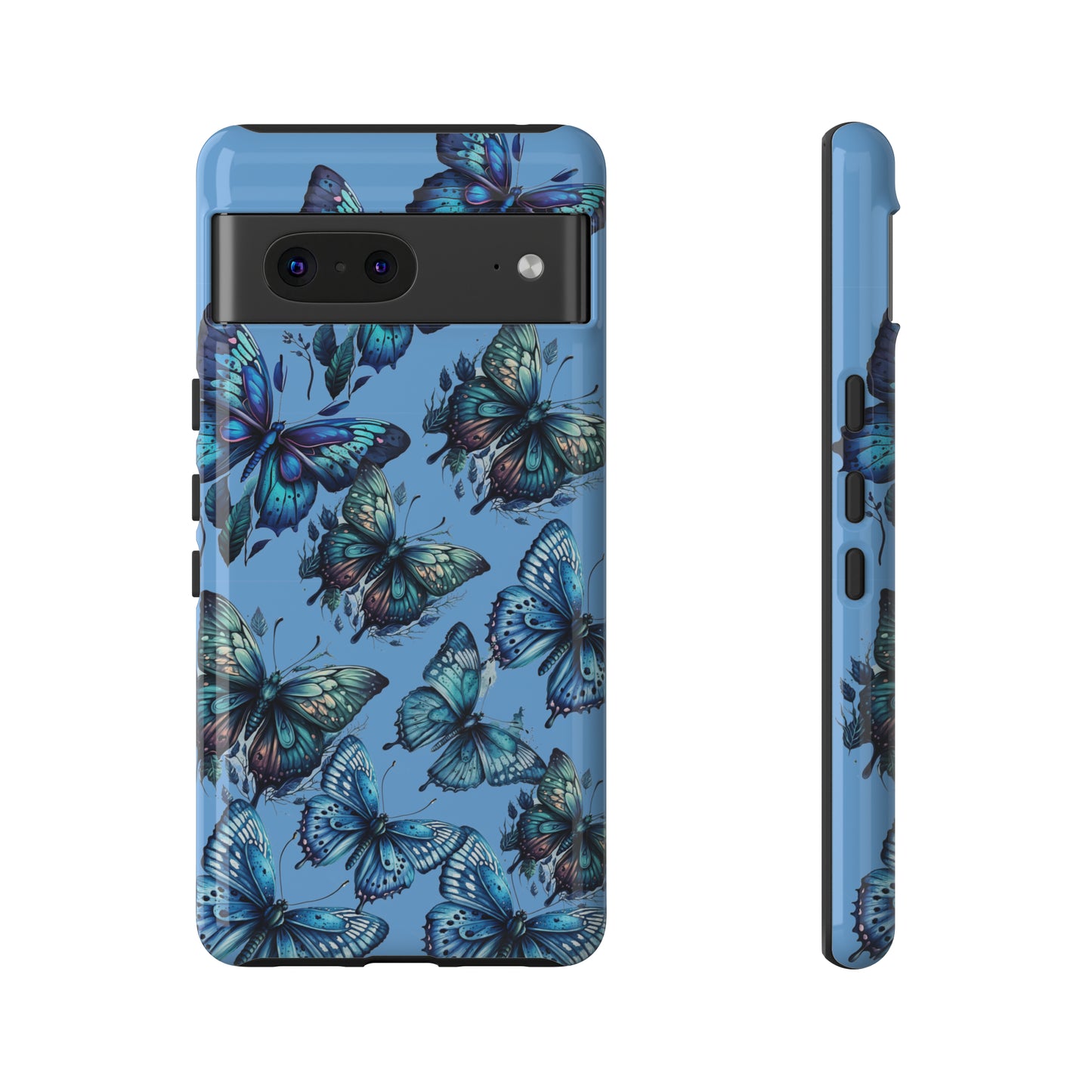 Blue Butterfly iPhone Case, Cute Cell Phone Case, Abstract Phone Case, iPhone Cover
