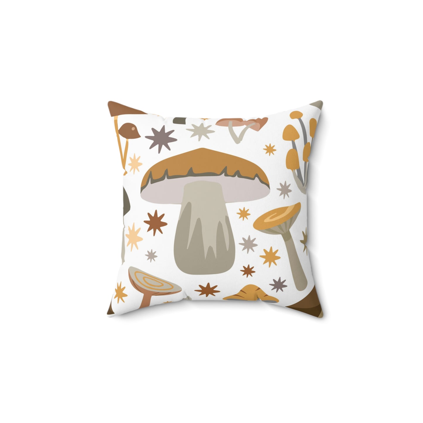 Mushroom Decorate Throw Pillow for Couch Decorative Throw Pillow Cover Square Pillow