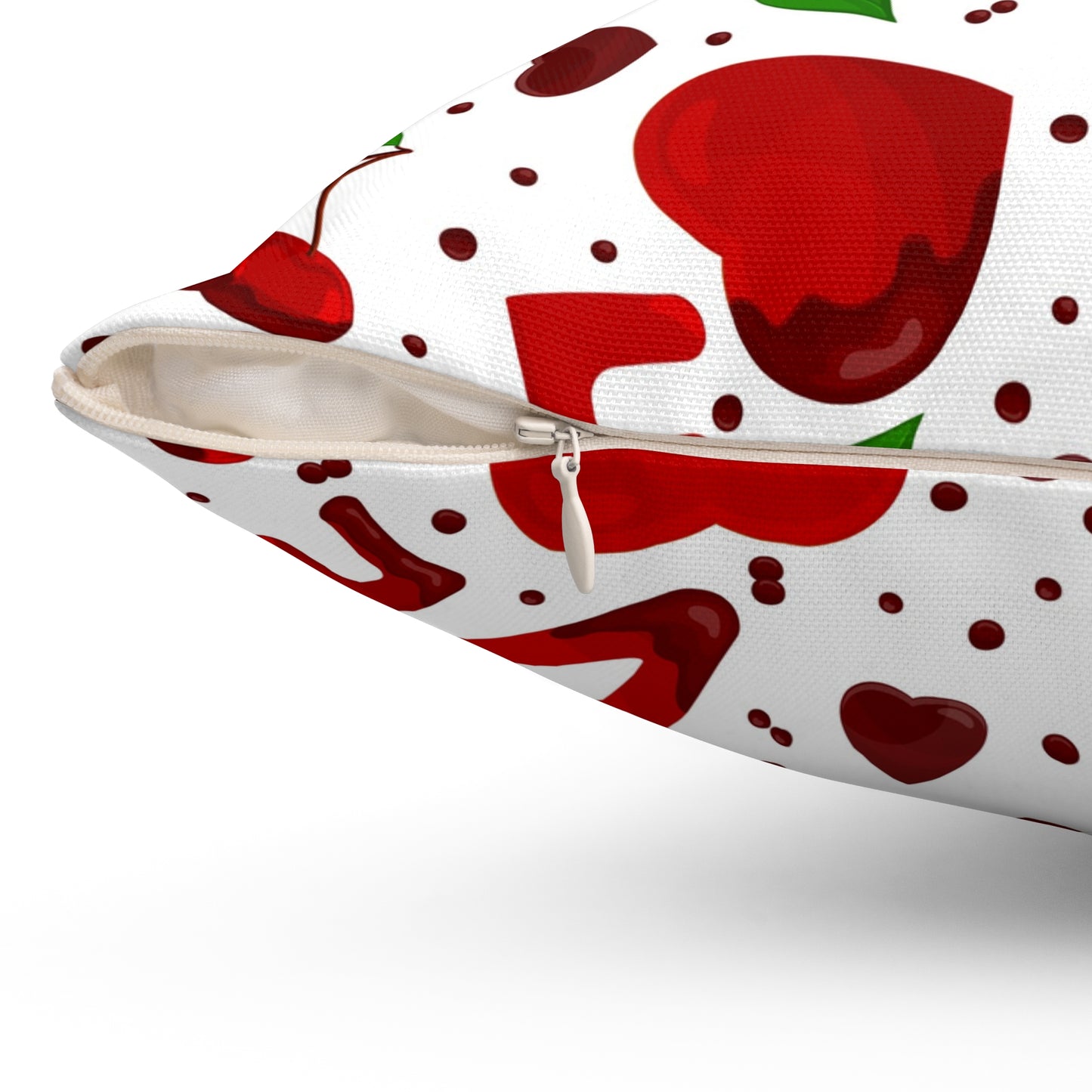 Cherry Love Throw Pillow for Sofa Cute Throw Pillow Cover Valentine Home Decor