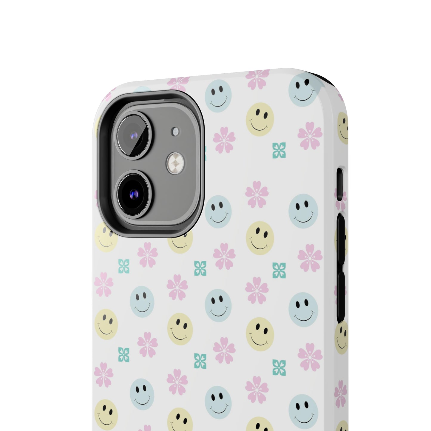 Smiley Face Retro Tough Phone Case, Cute Cool Trendy Biodegradable Phone Case