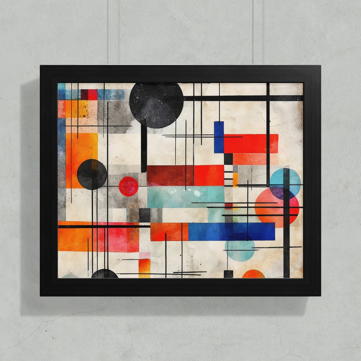 Abstract Geometric Colorful Wall Art Print product type