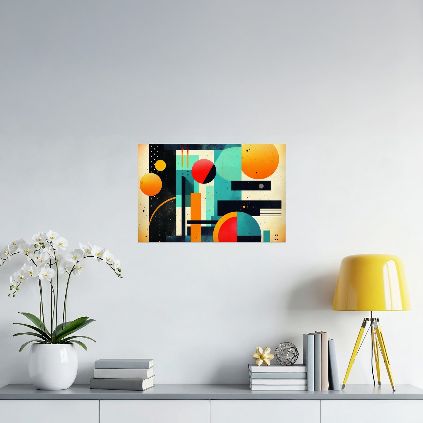 Vibrant Colorful Abstract Geometric Wall Art product