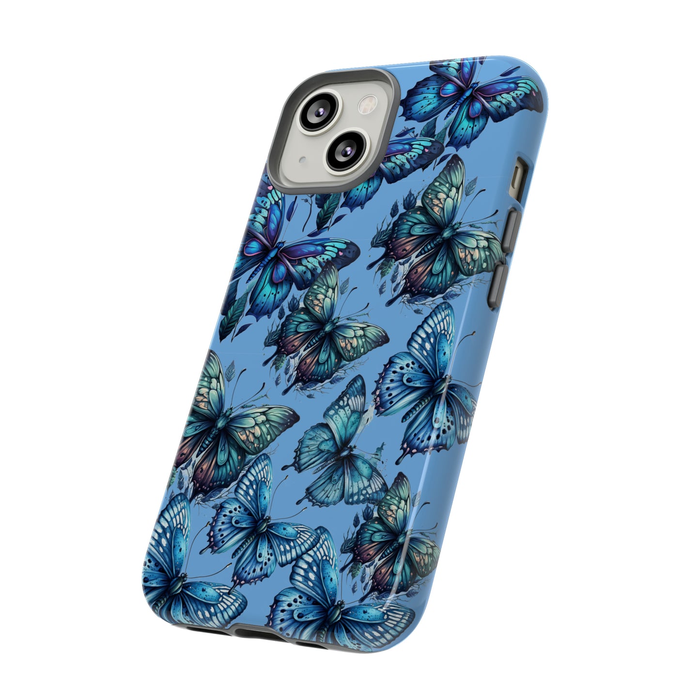 Blue Butterfly iPhone Case, Cute Cell Phone Case, Abstract Phone Case, iPhone Cover