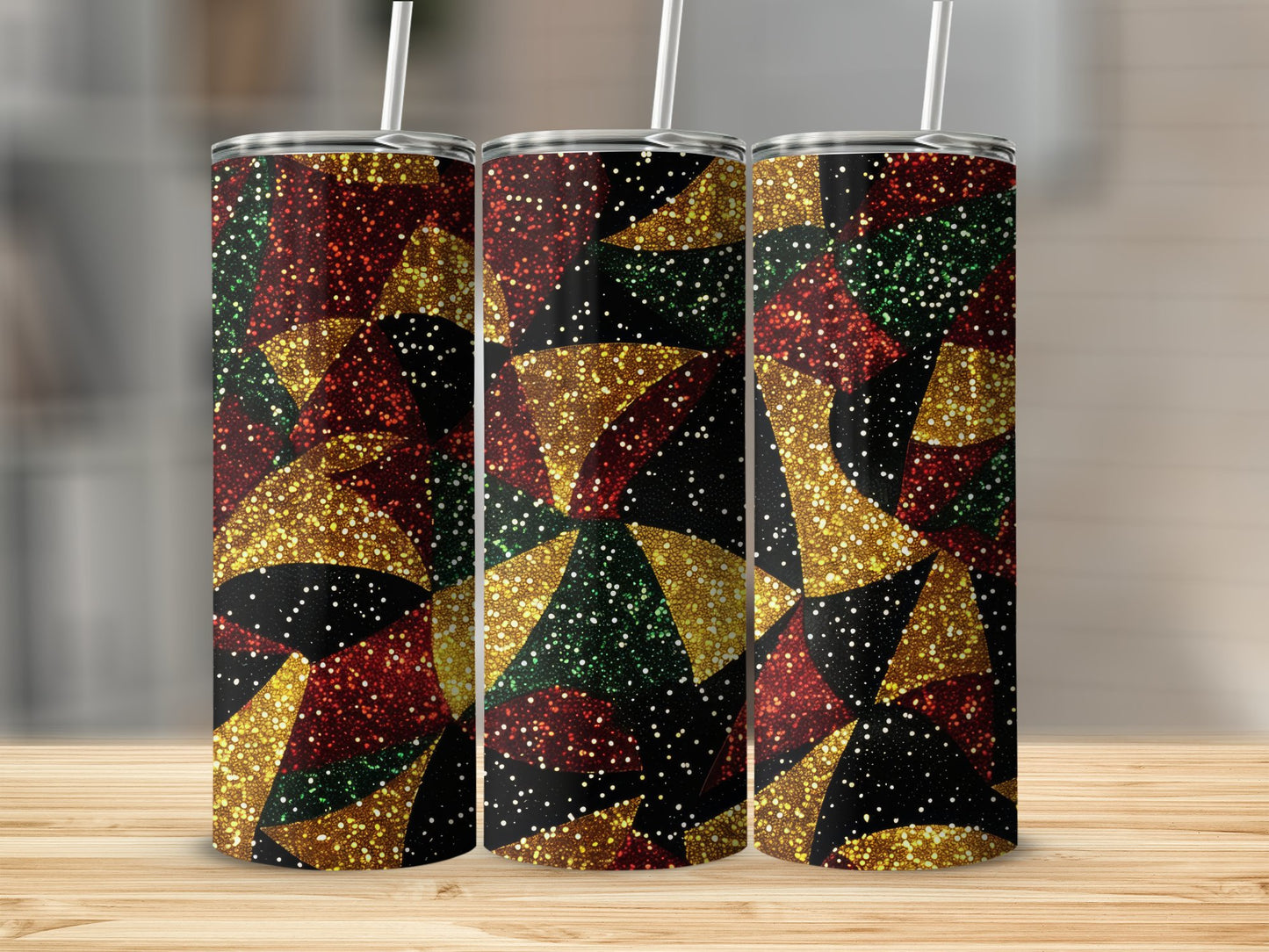 Sparkling Festive Glitter Pattern Tumbler product