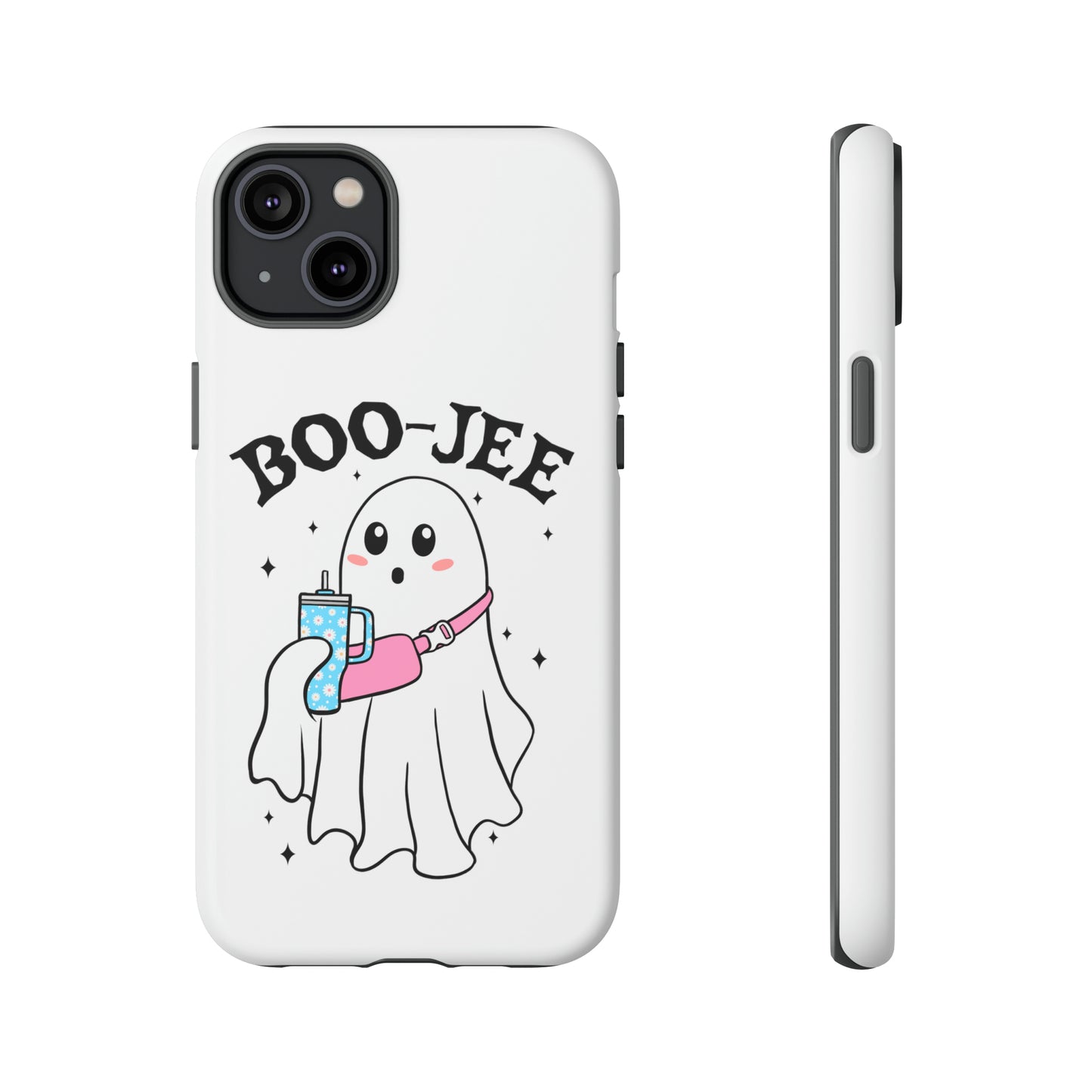 Boo Jee Ghost Phone Case, Halloween Cell Phone Case, Cute iPhone 15 Case