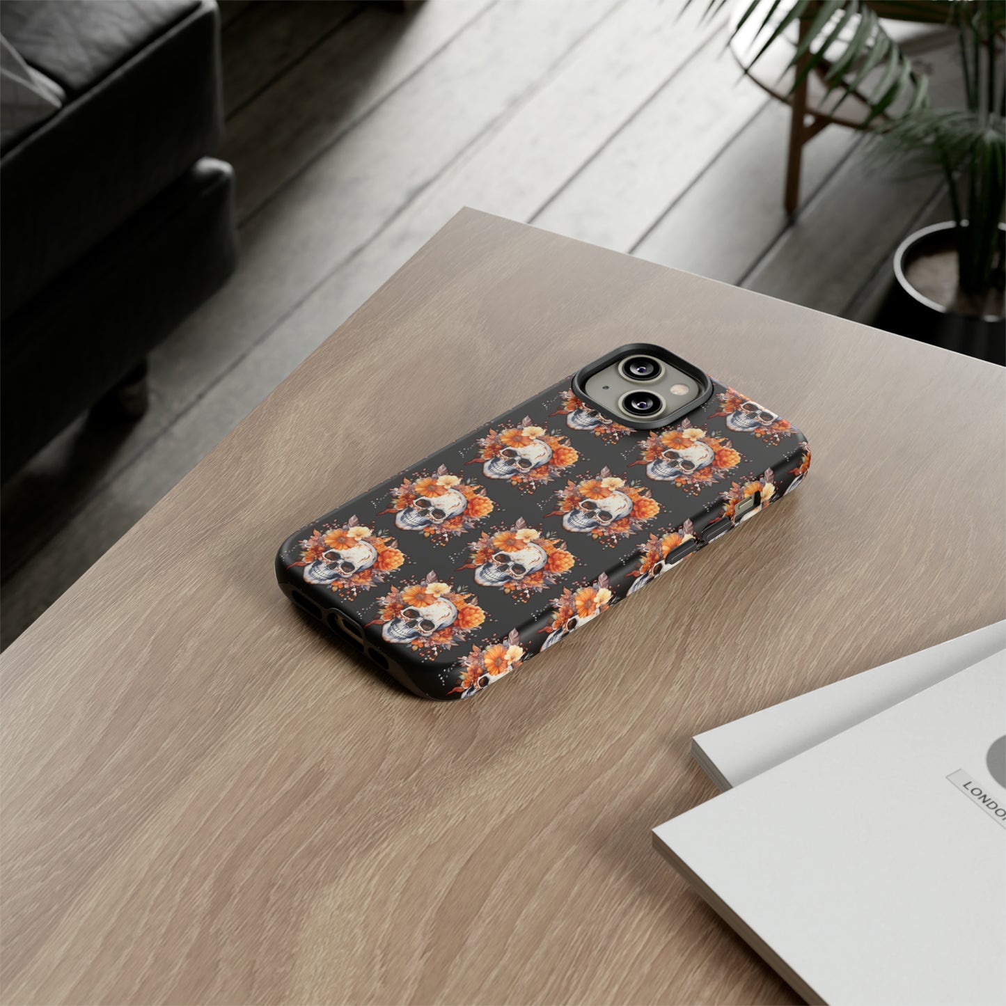 Skeleton iPhone Case, Goth Cell Phone Case, Halloween Skeleton Phone Case,