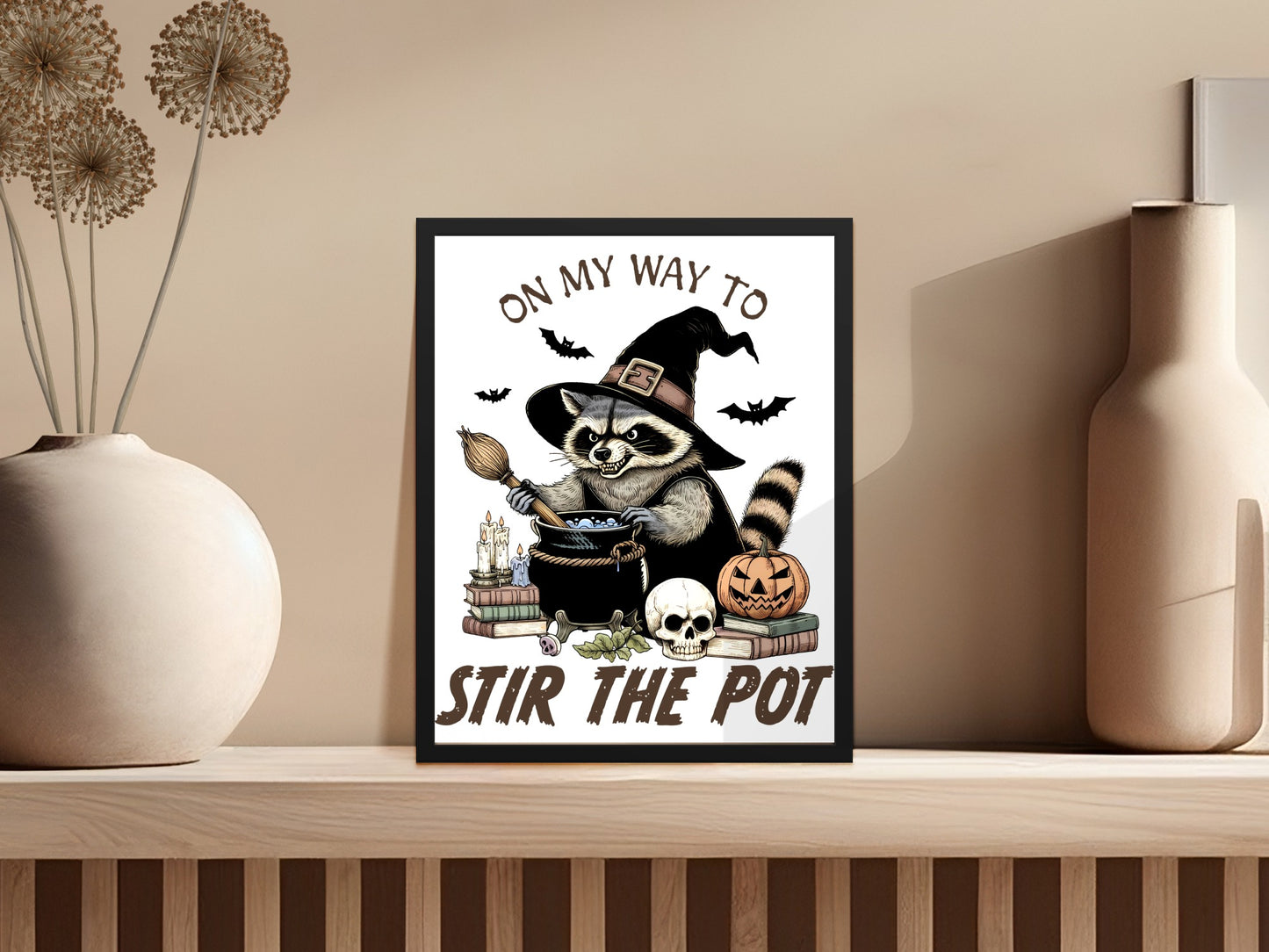 On My Way To Stir The Pot Witch Raccoon product