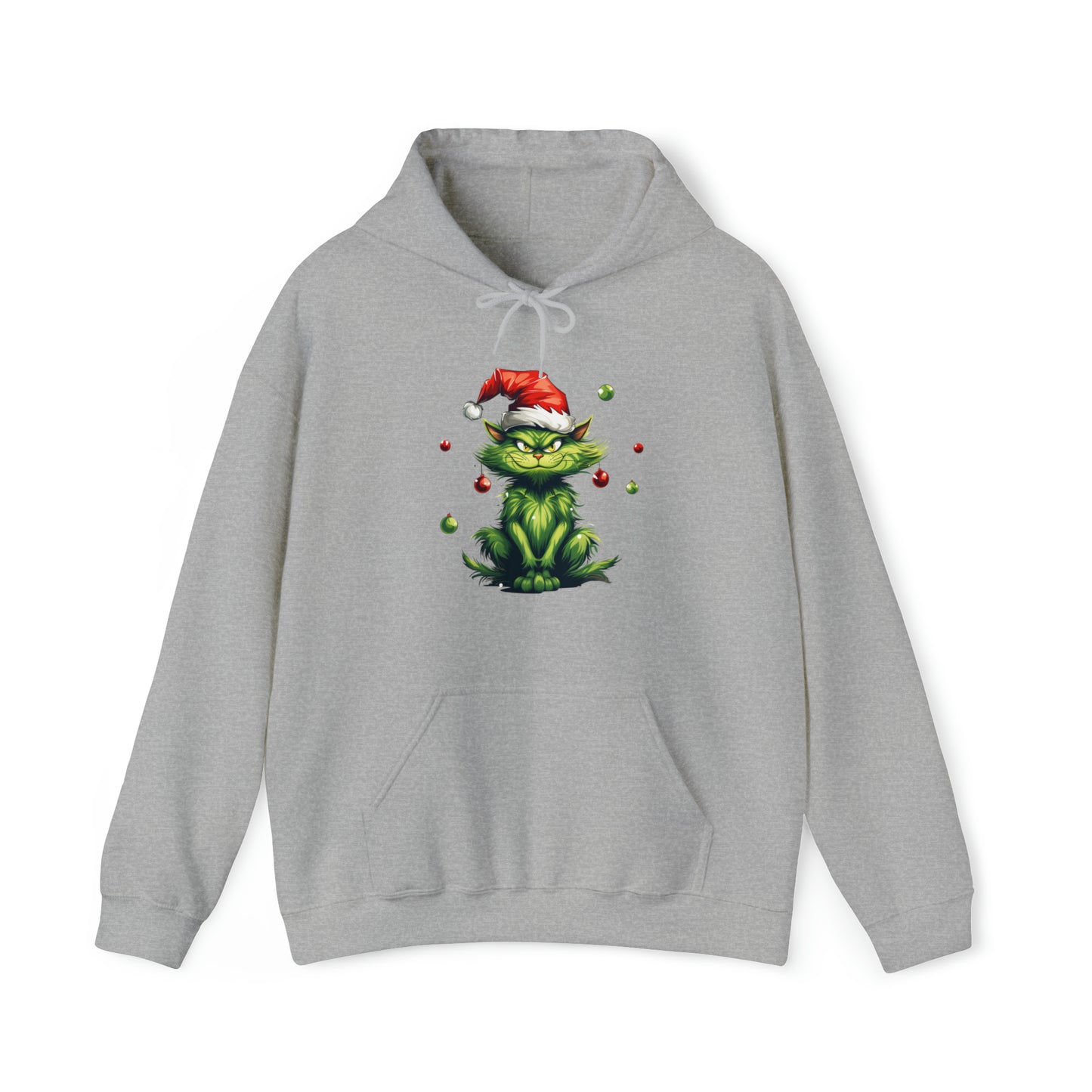 Christmas Cat Hoodie, Funny Cat Hoodie, Cute Pullover For Cat Lovers