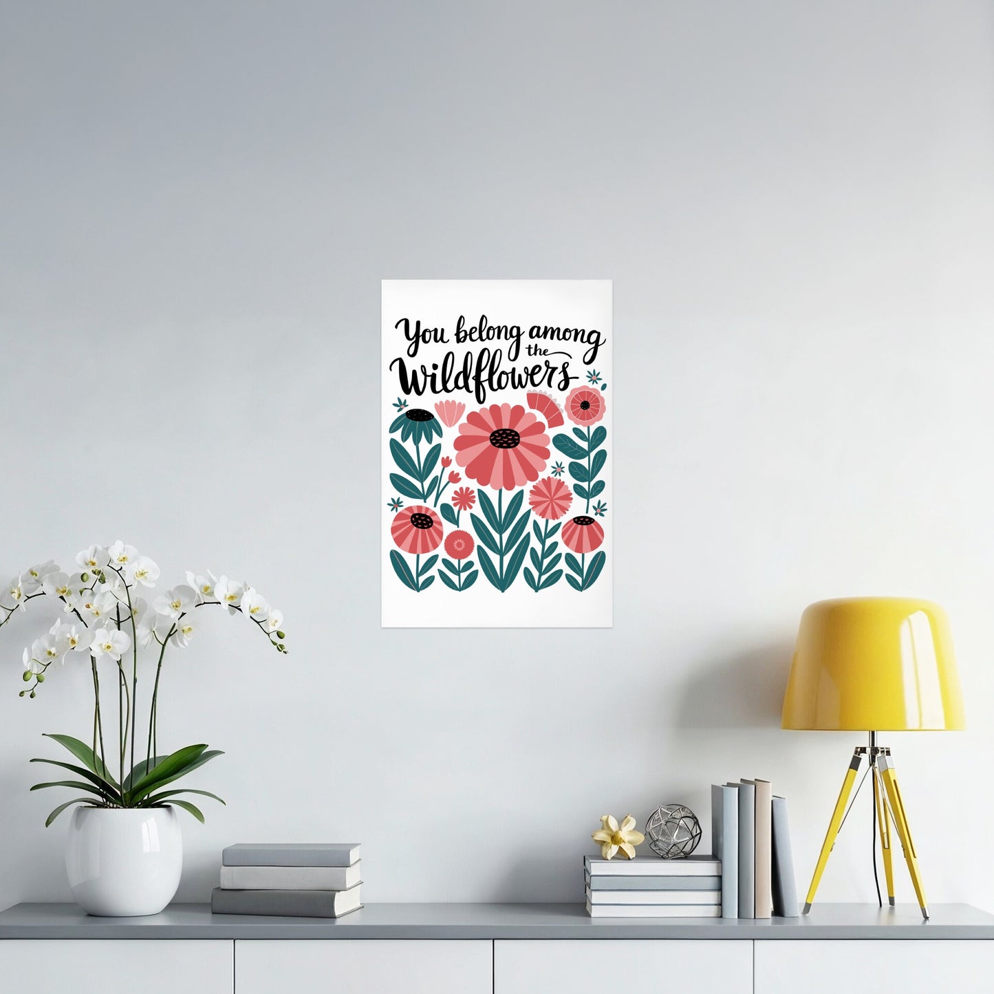 Floral Wildflower Wall Art Print Inspirational Poster product type
