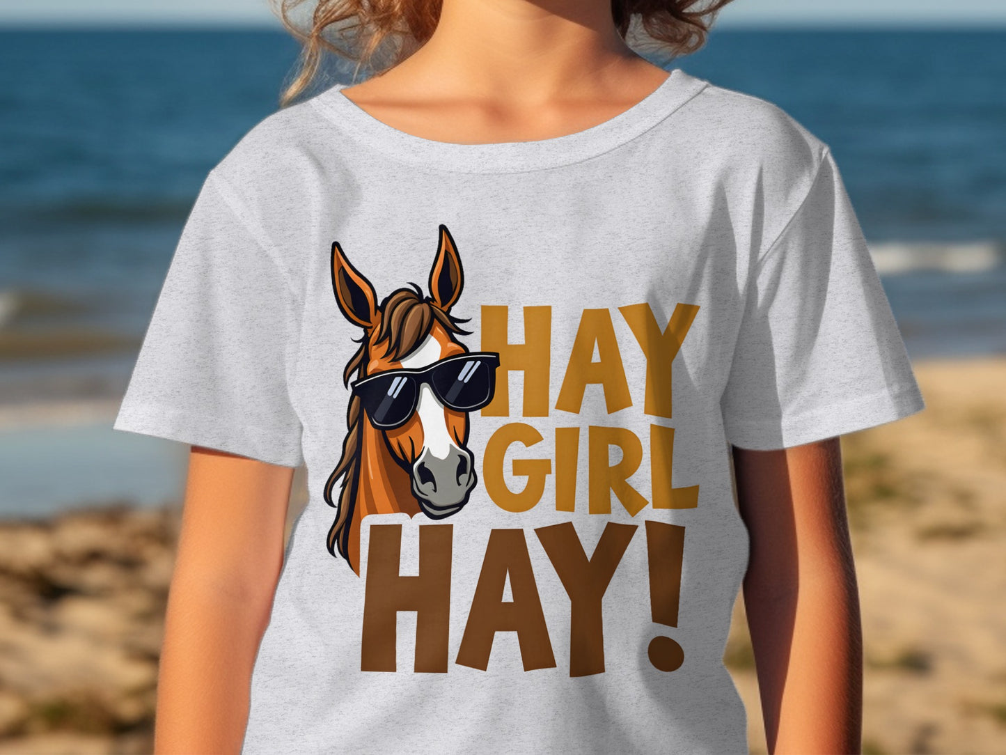 Hay Girl Hay Funny Horse Design Shirt Product
