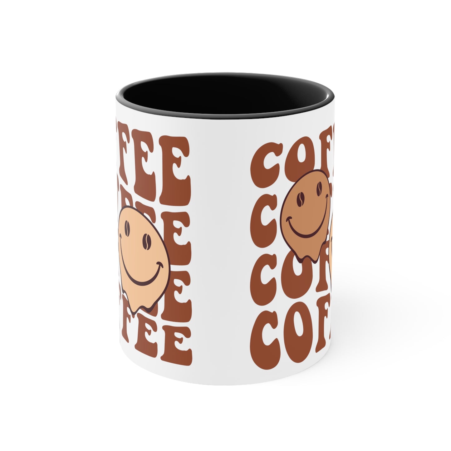 Cute Coffee Mug, Happy Face Funny Ceramic Mug Cup 11oz