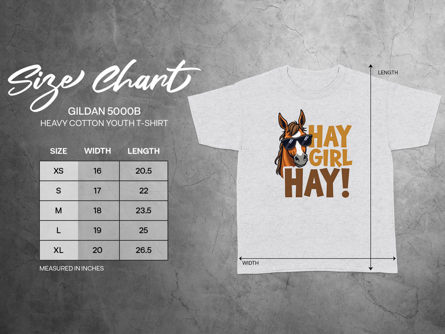 Hay Girl Hay Horse Lover Youth T-Shirt product type