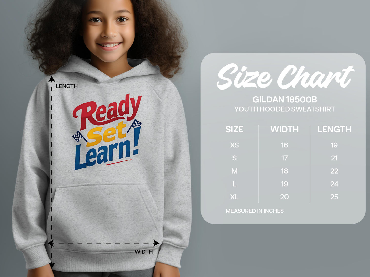 Ready Set Learn Youth Hooded Sweatshirt product