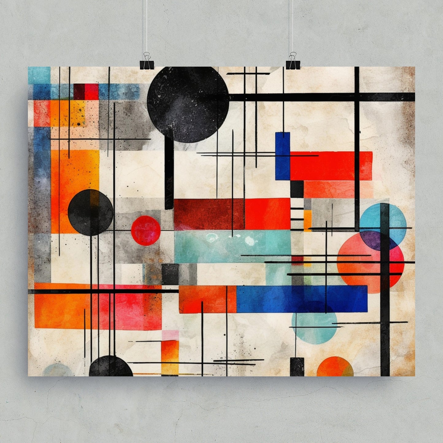 Colorful Geometric Abstract Contemporary Art product
