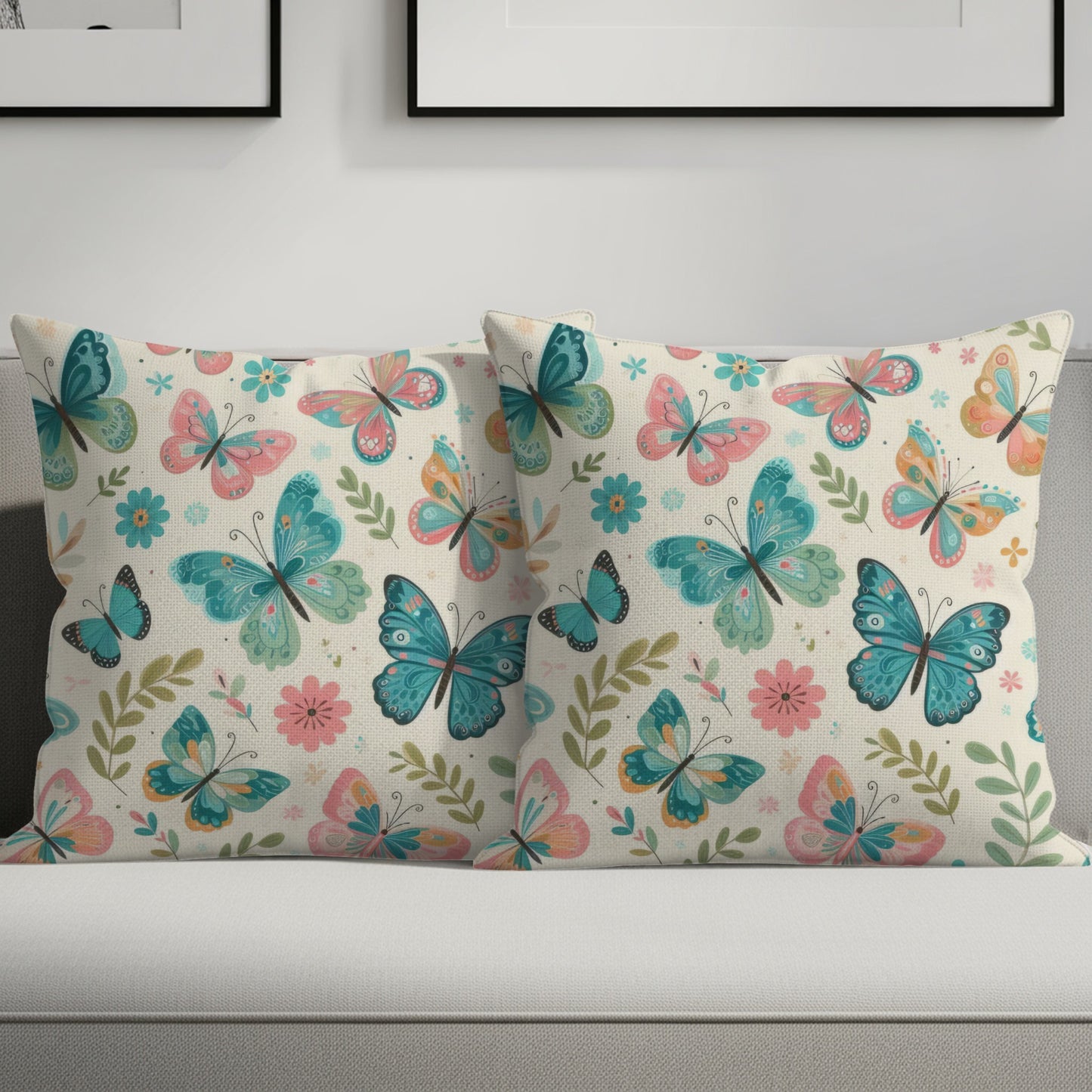 Colorful Butterfly Design Throw Pillows product