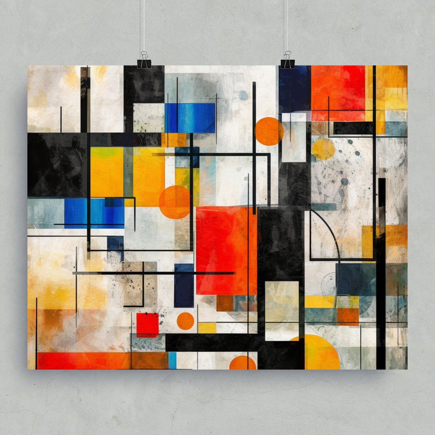 Abstract Geometric Shapes Modern Art Wall Decor product