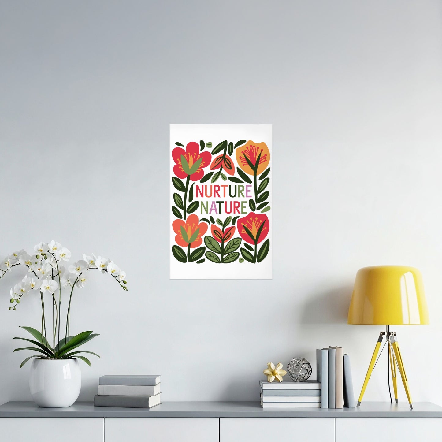 Nurture Nature Floral Wall Art Vibrant Decorative product