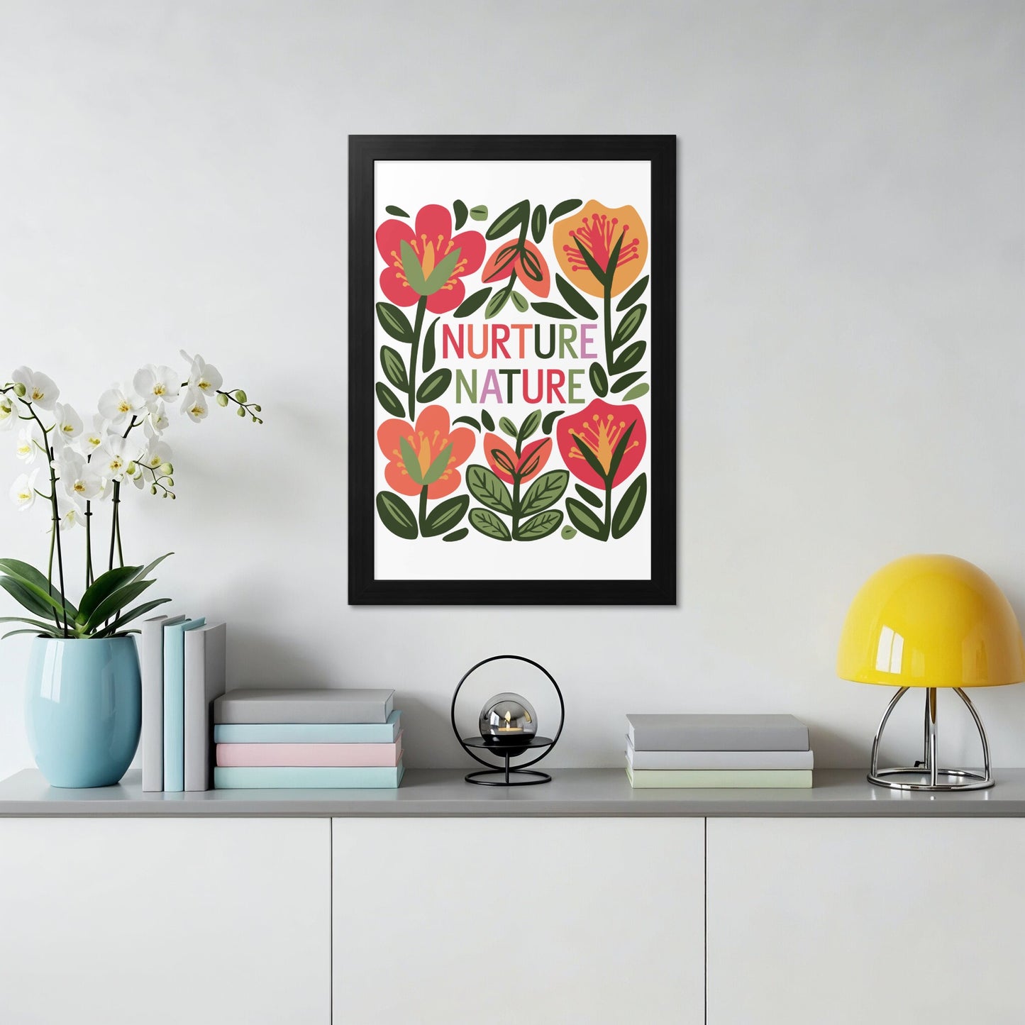 Nurture Nature Floral Wall Art Print product type