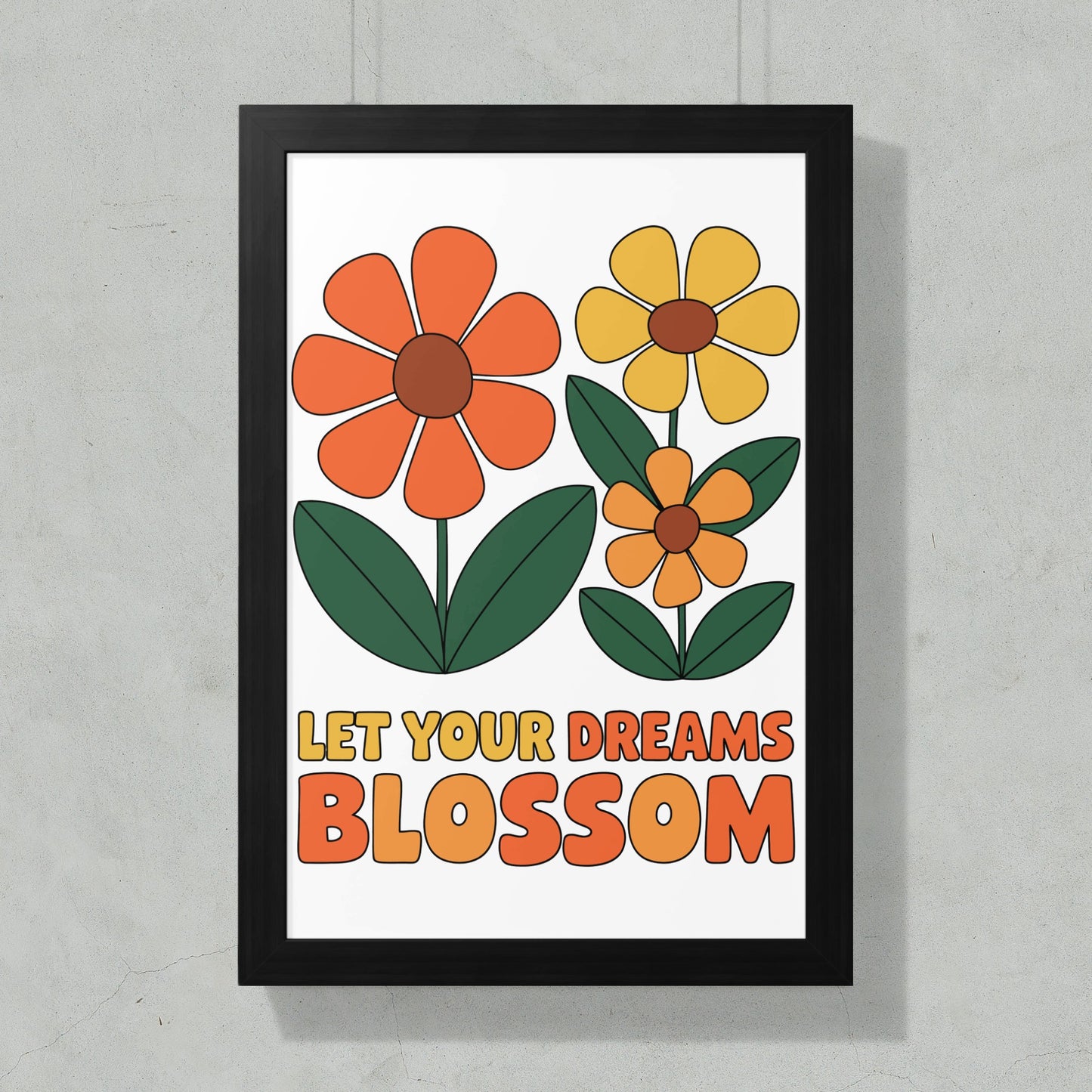 Let Your Dreams Blossom Floral Wall Art product