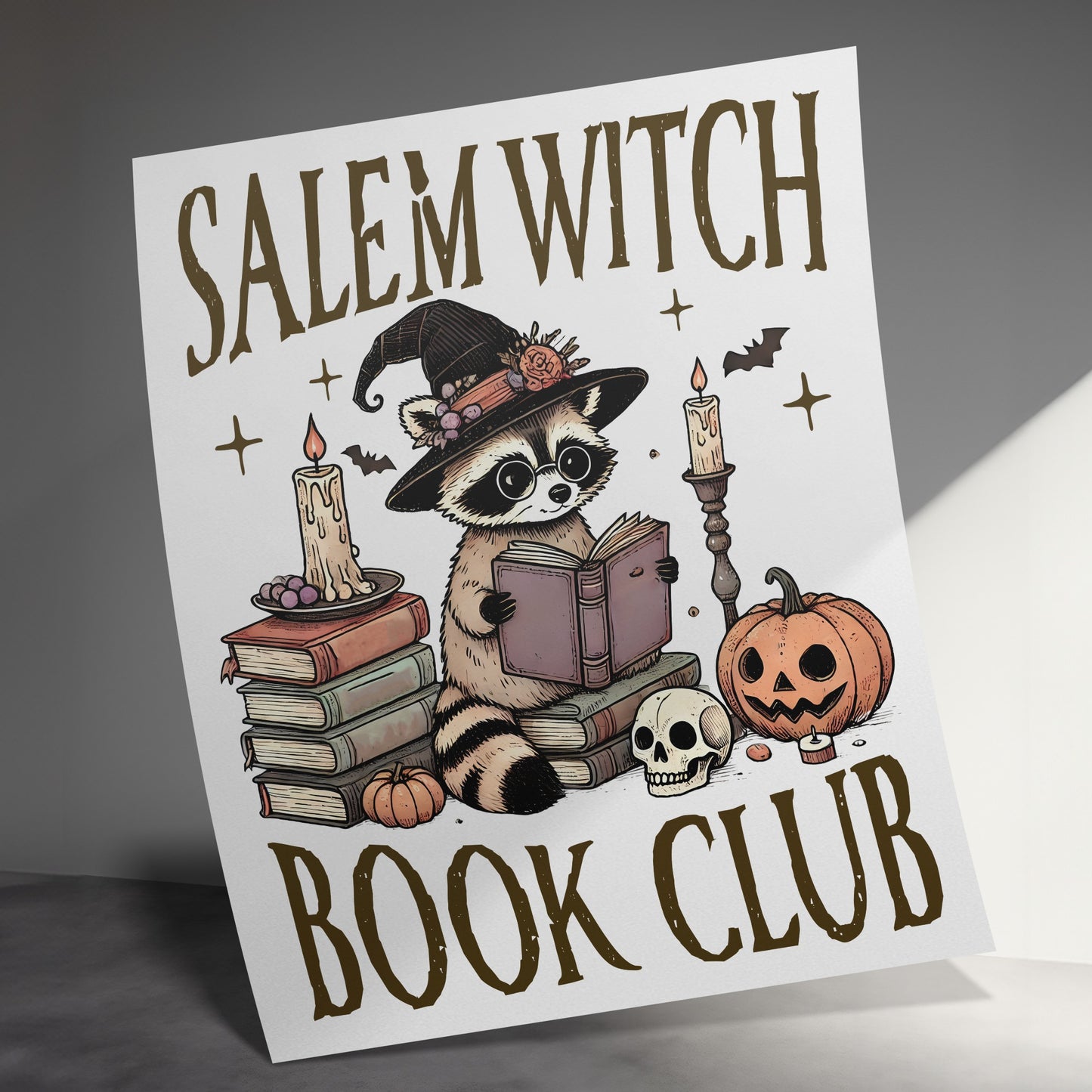 Salem Witch Book Club Poster Halloween Decor product