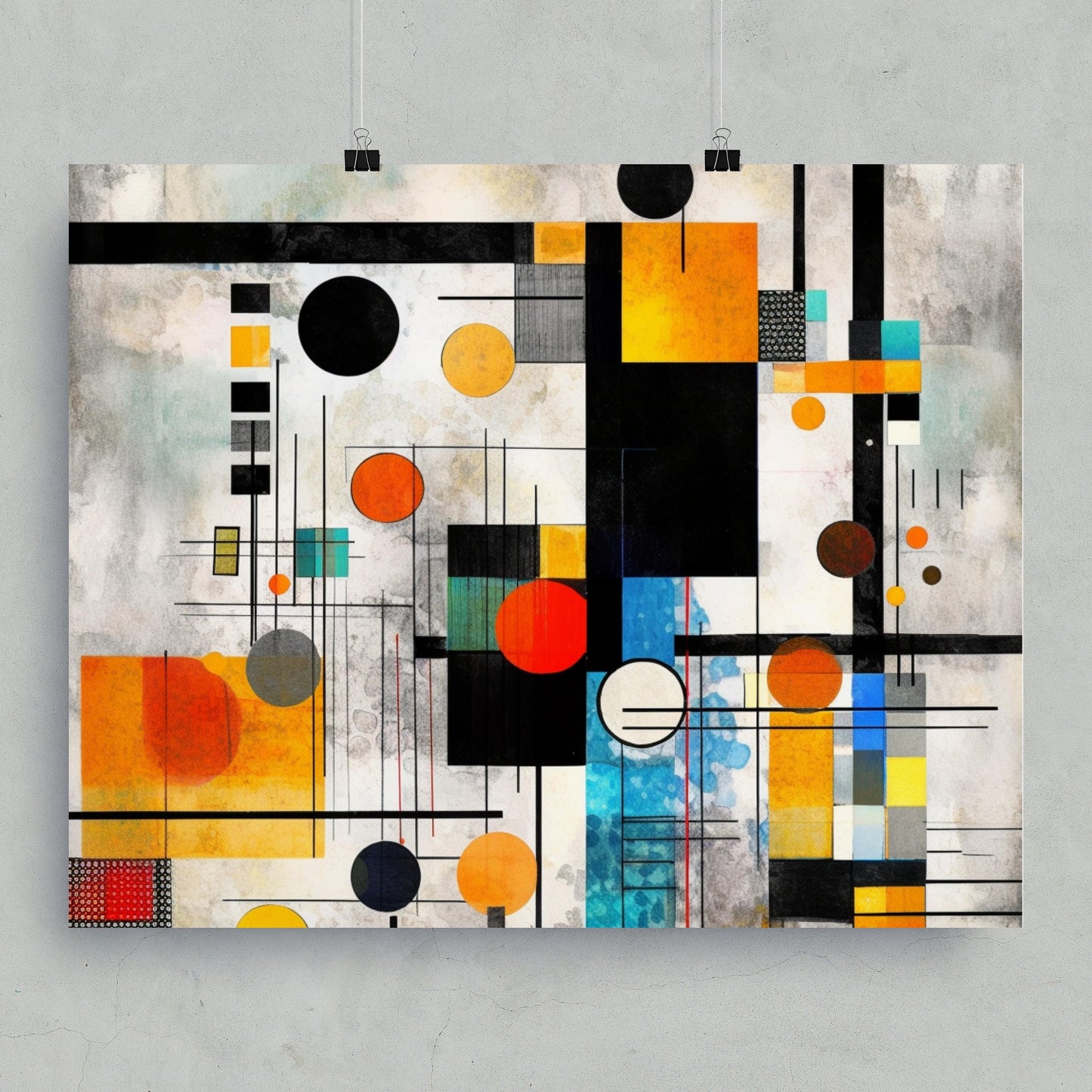 Abstract Geometric Multicolored Modern Art product