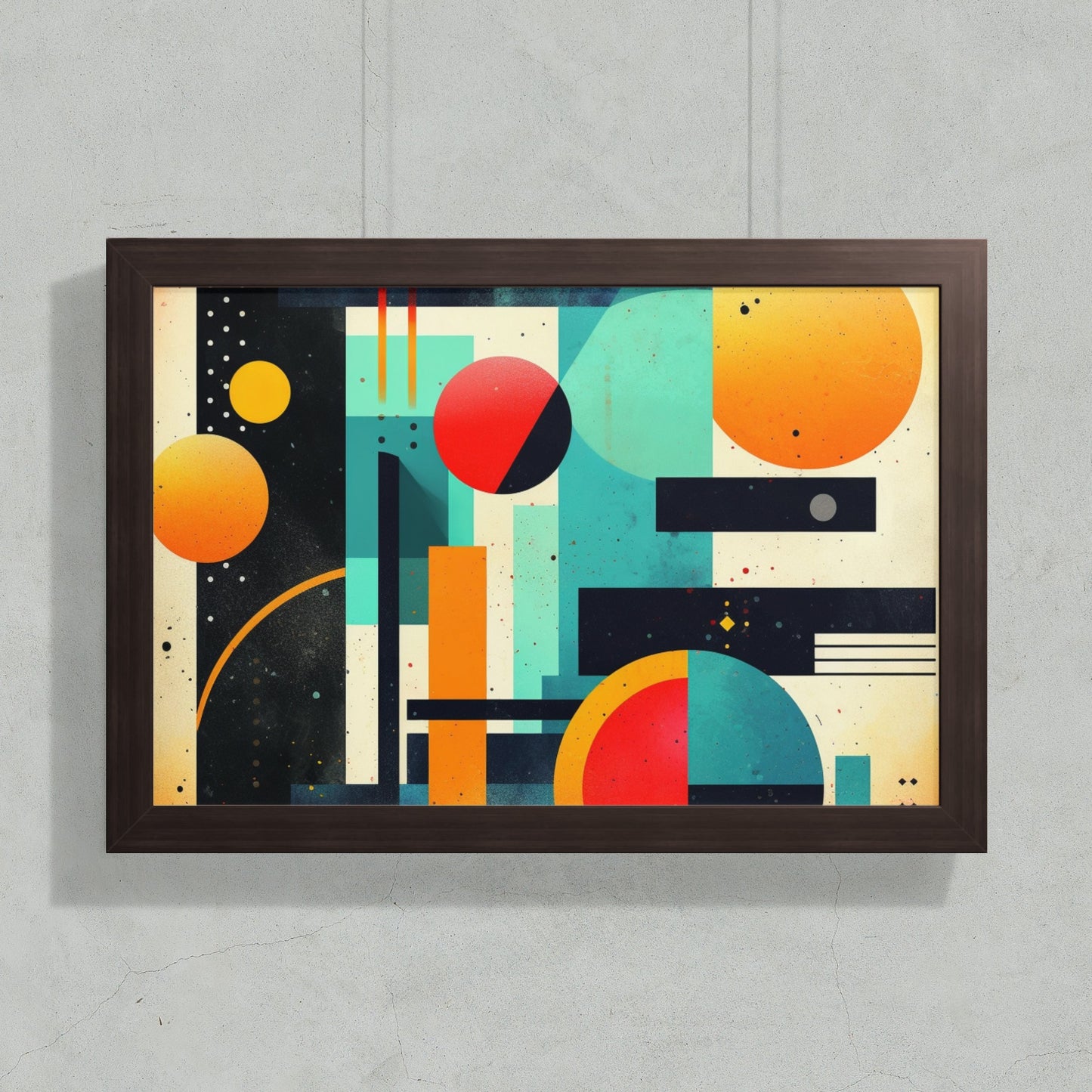 Abstract Geometric Wall Art Print product type