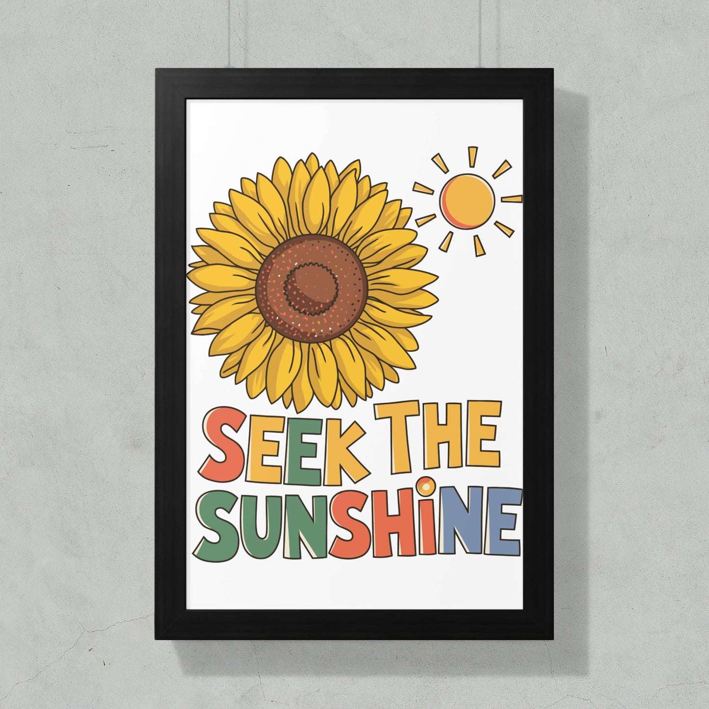 Seek The Sunshine Sunflower Wall Art Decorative product