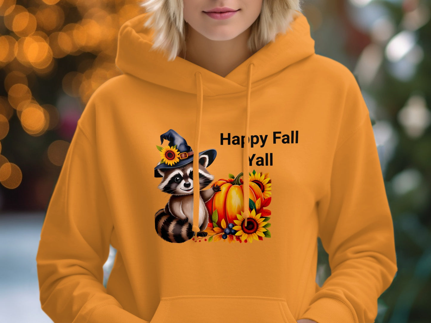 Happy Fall Yall Raccoon Pumpkin Hoodie product