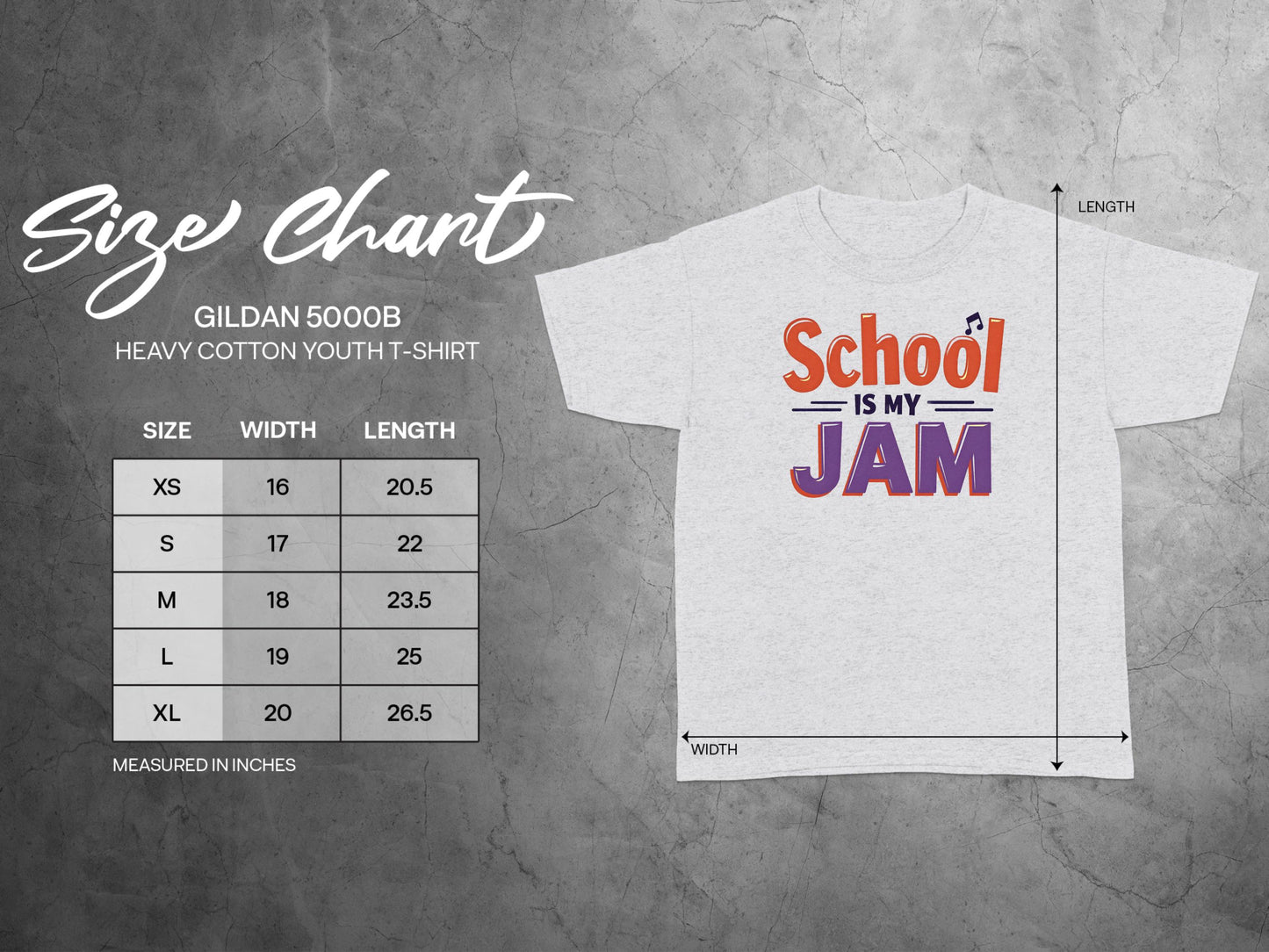 School is My Jam Gildan 5000B Youth T-Shirt product