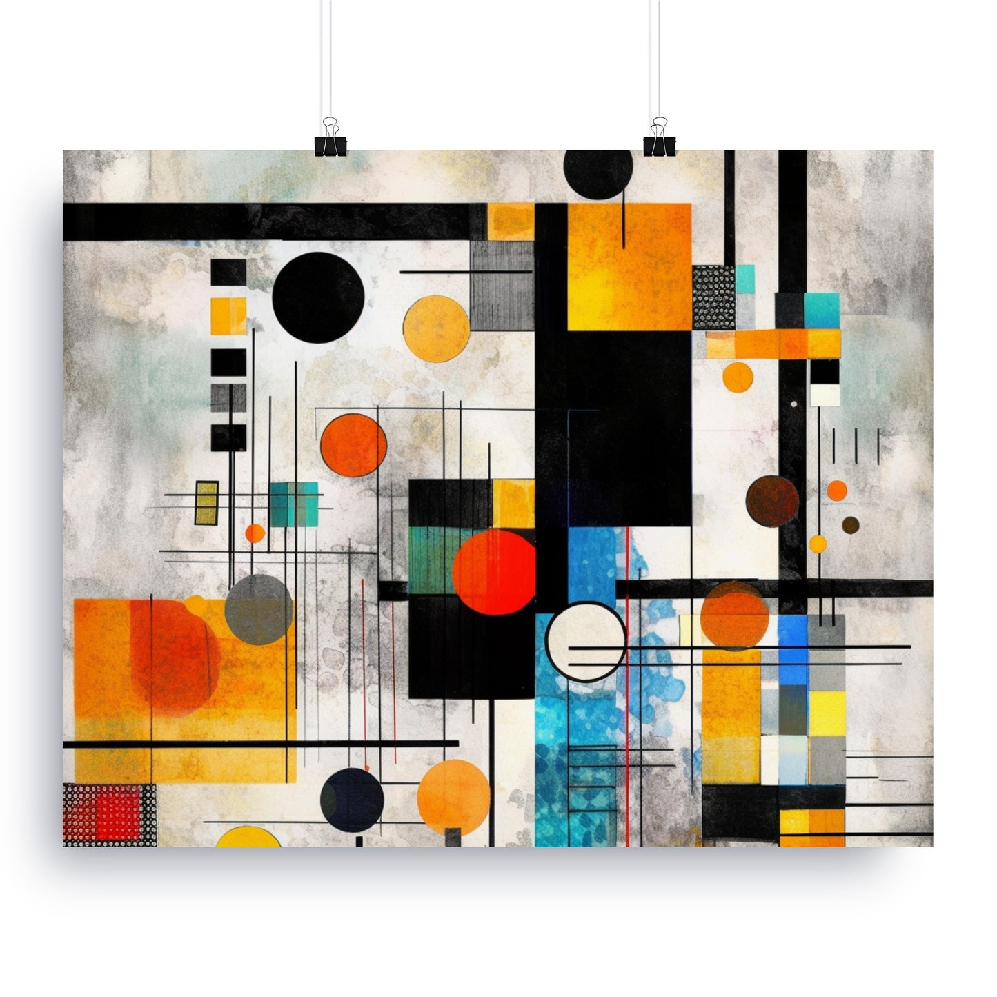 Modern Geometric Abstract Art Print for Wall Decor product