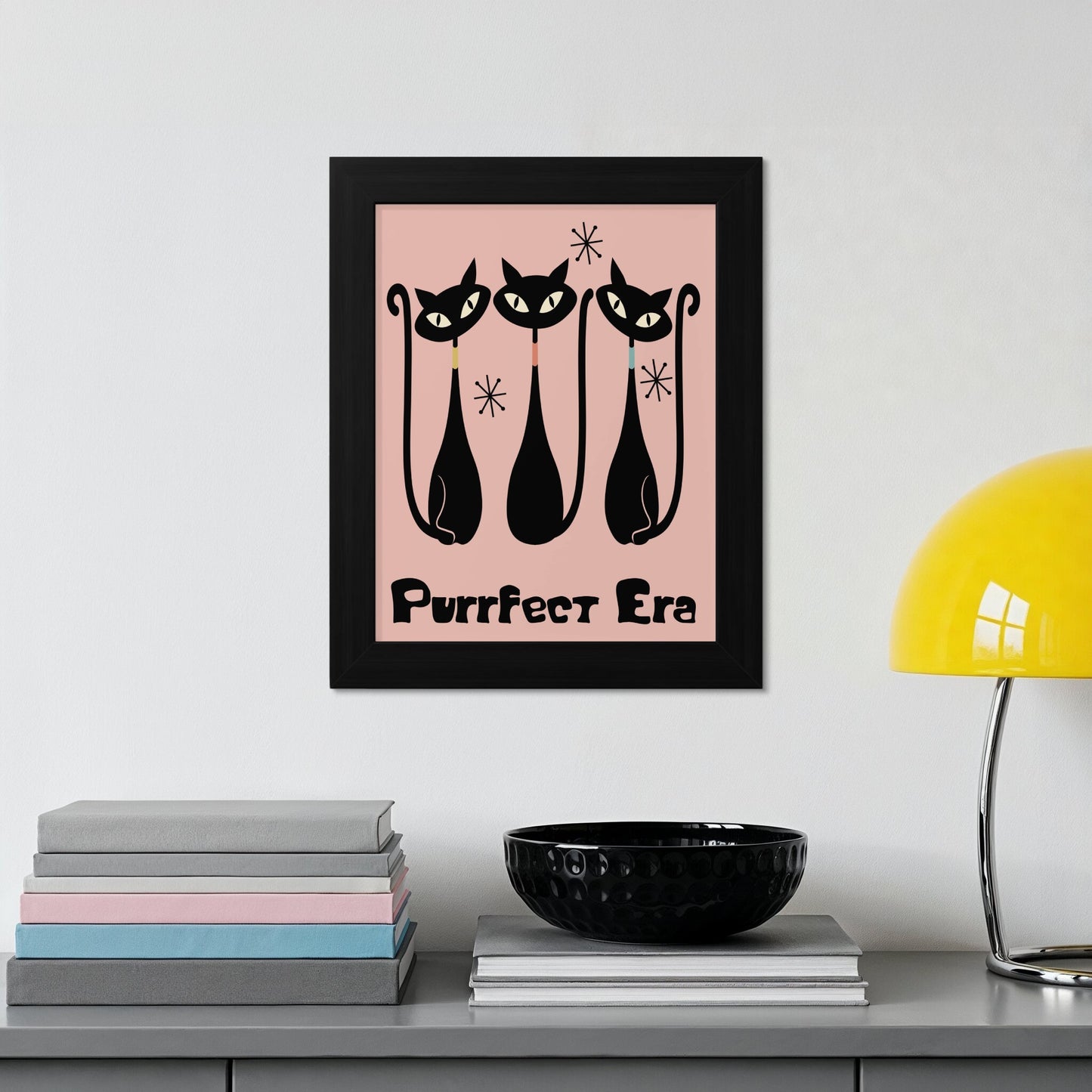 Purrfect Era Black Cats Wall Art Print Product Type