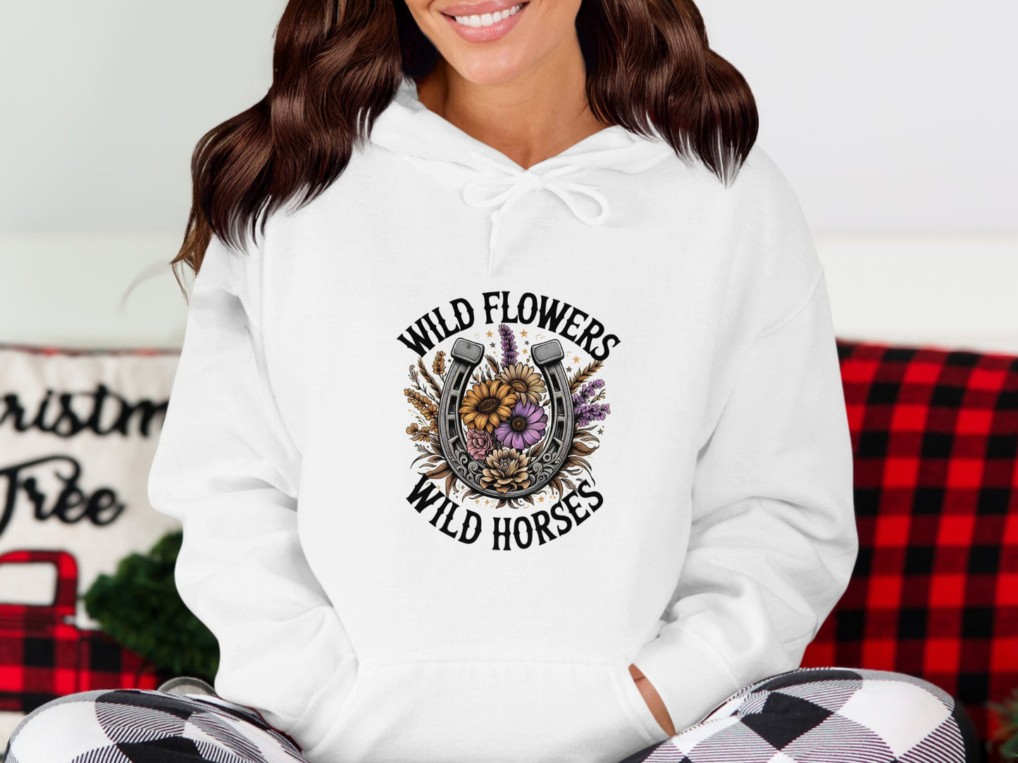 Wild Flowers Wild Horses Graphic Hoodie product