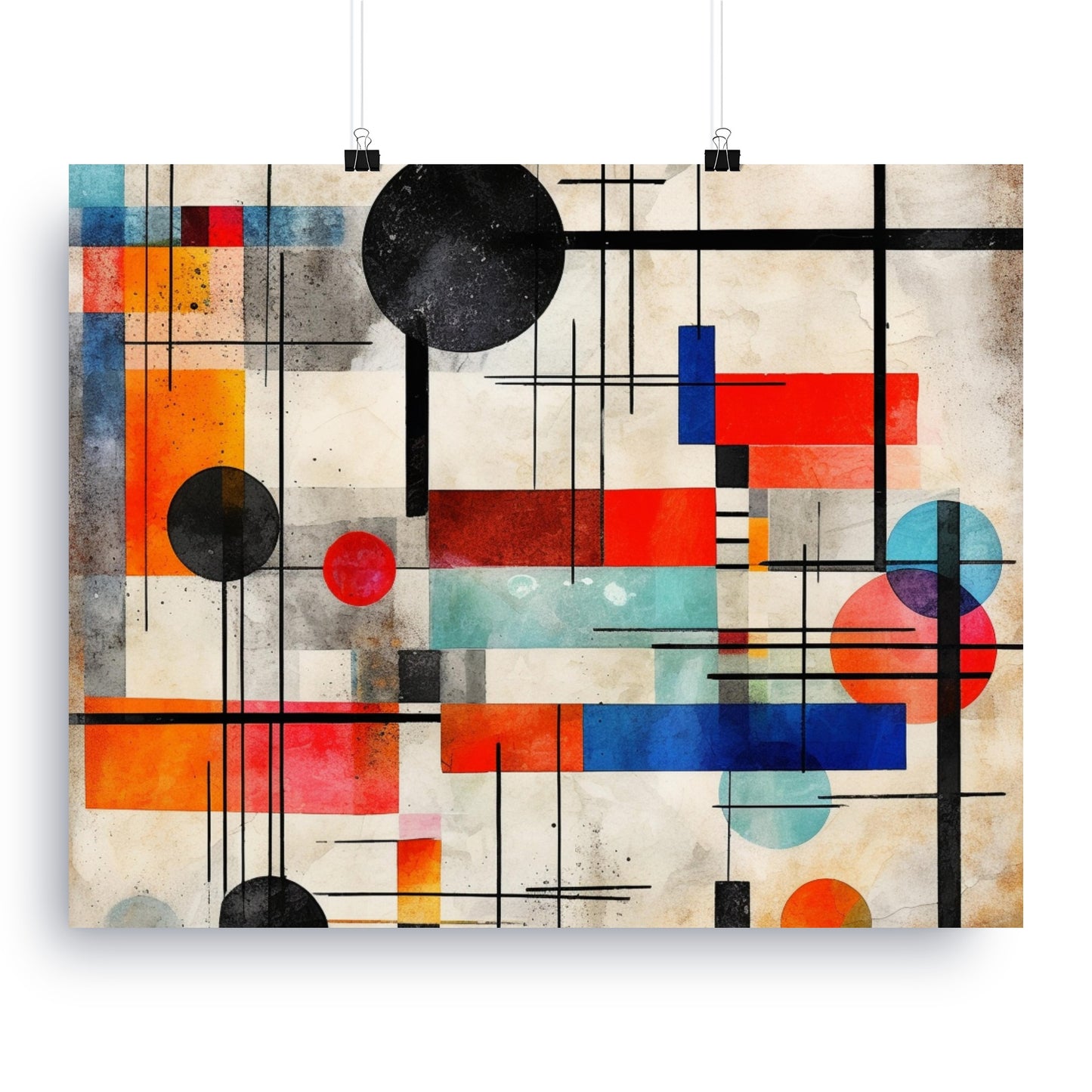Modern Abstract Colorful Geometric Shapes Canvas product