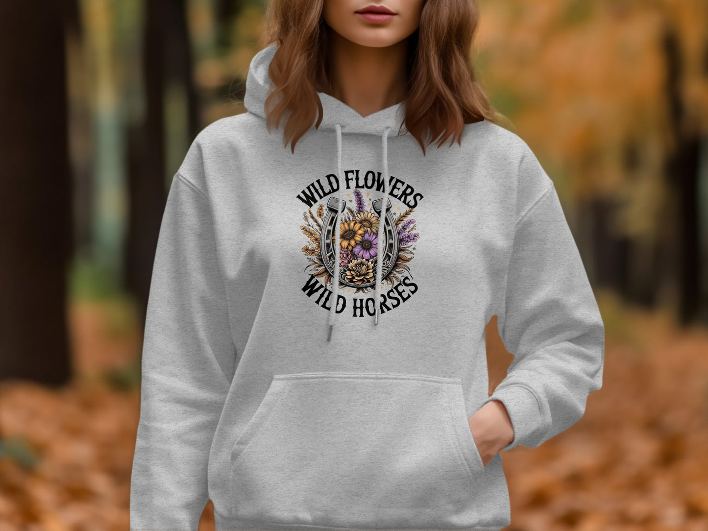 Wild Flowers Wild Horses Graphic Hoodie product