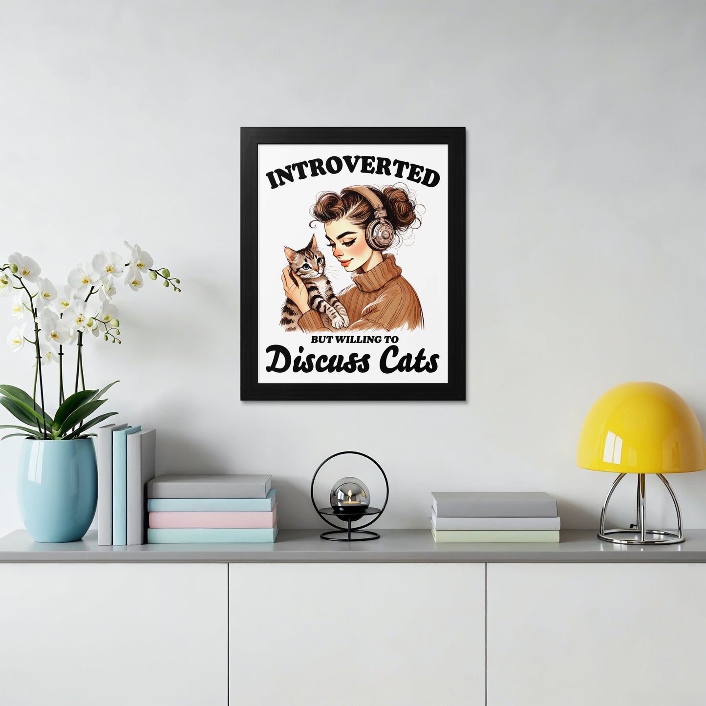Introverted But Willing to Discuss Cats Art product