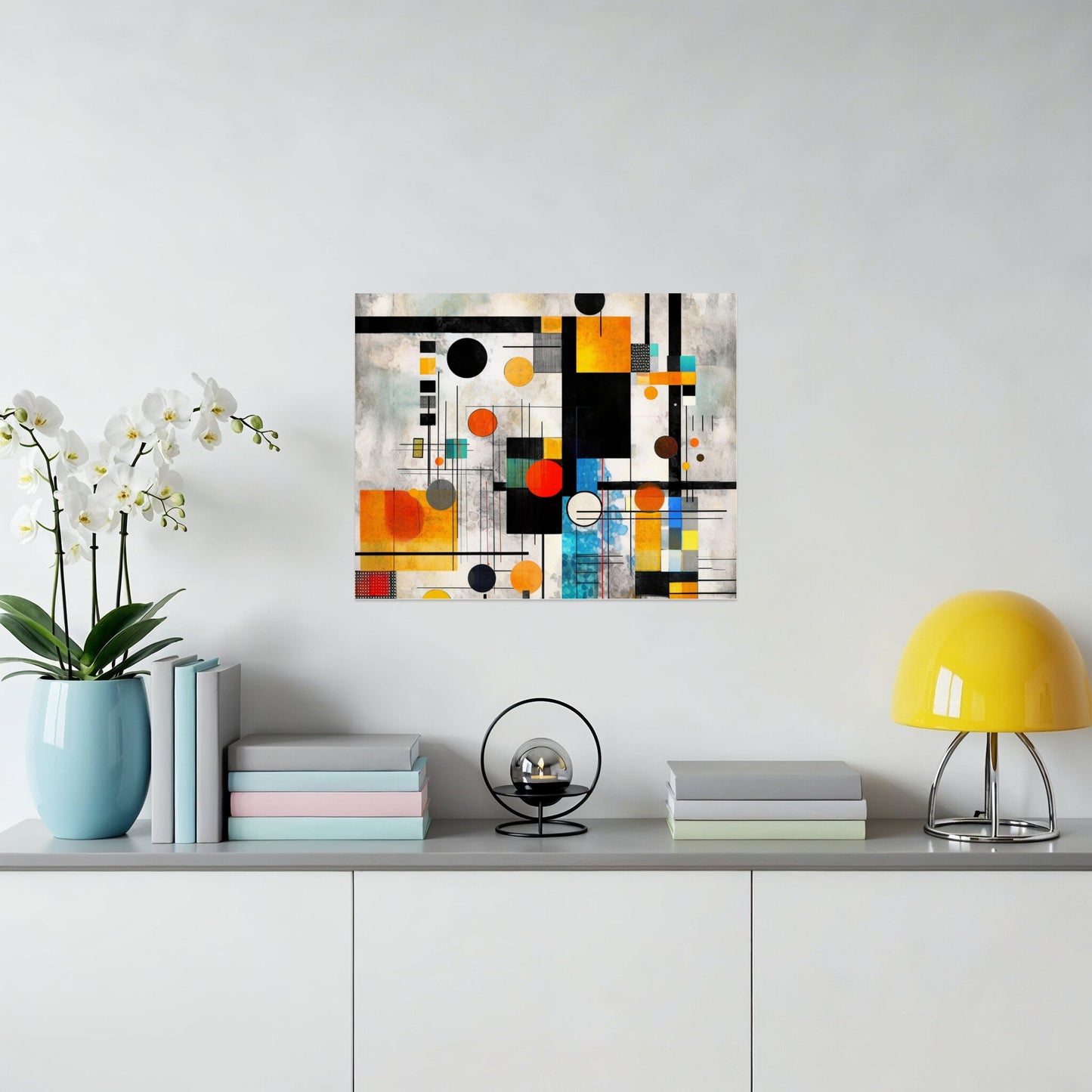 Abstract Geometric Shapes Wall Art Canvas product type