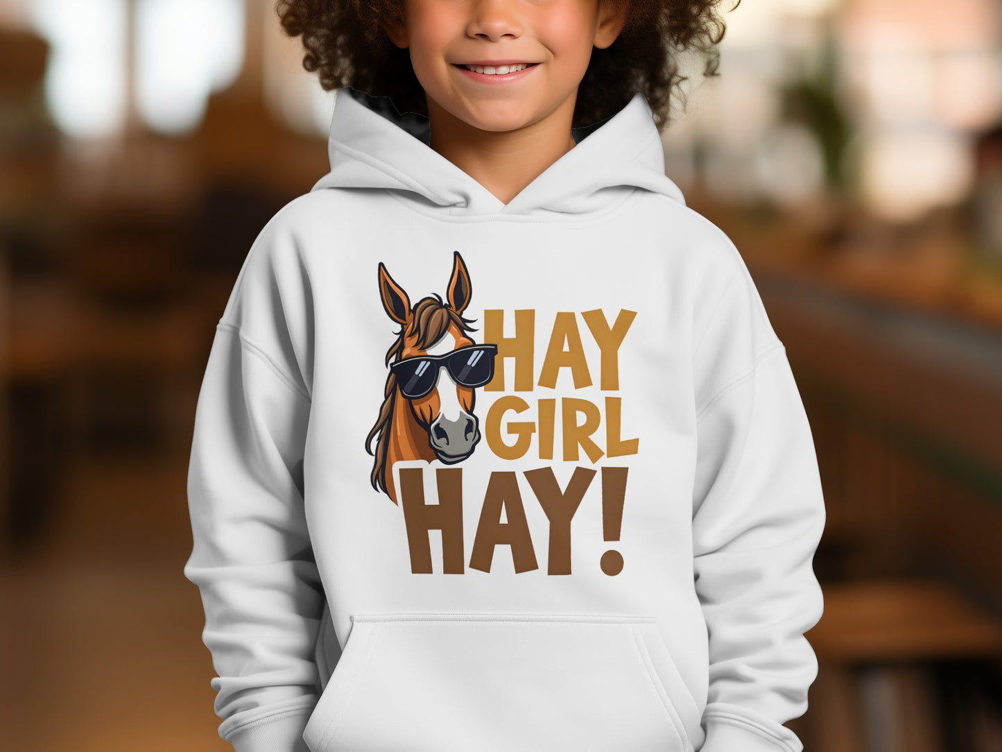 Hay Girl Hay Horse Graphic Kids Hoodie product